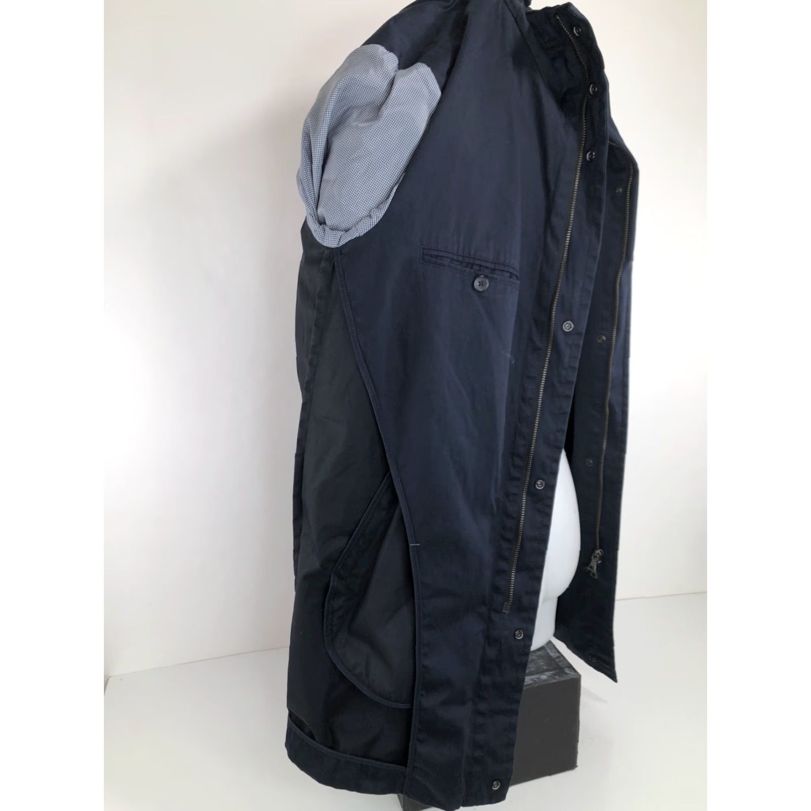 Vince Vince. Hooded Mens M Full Zip Rain Jacket Blue MINT Size US M / EU 48-50 / 2 - 7 Thumbnail
