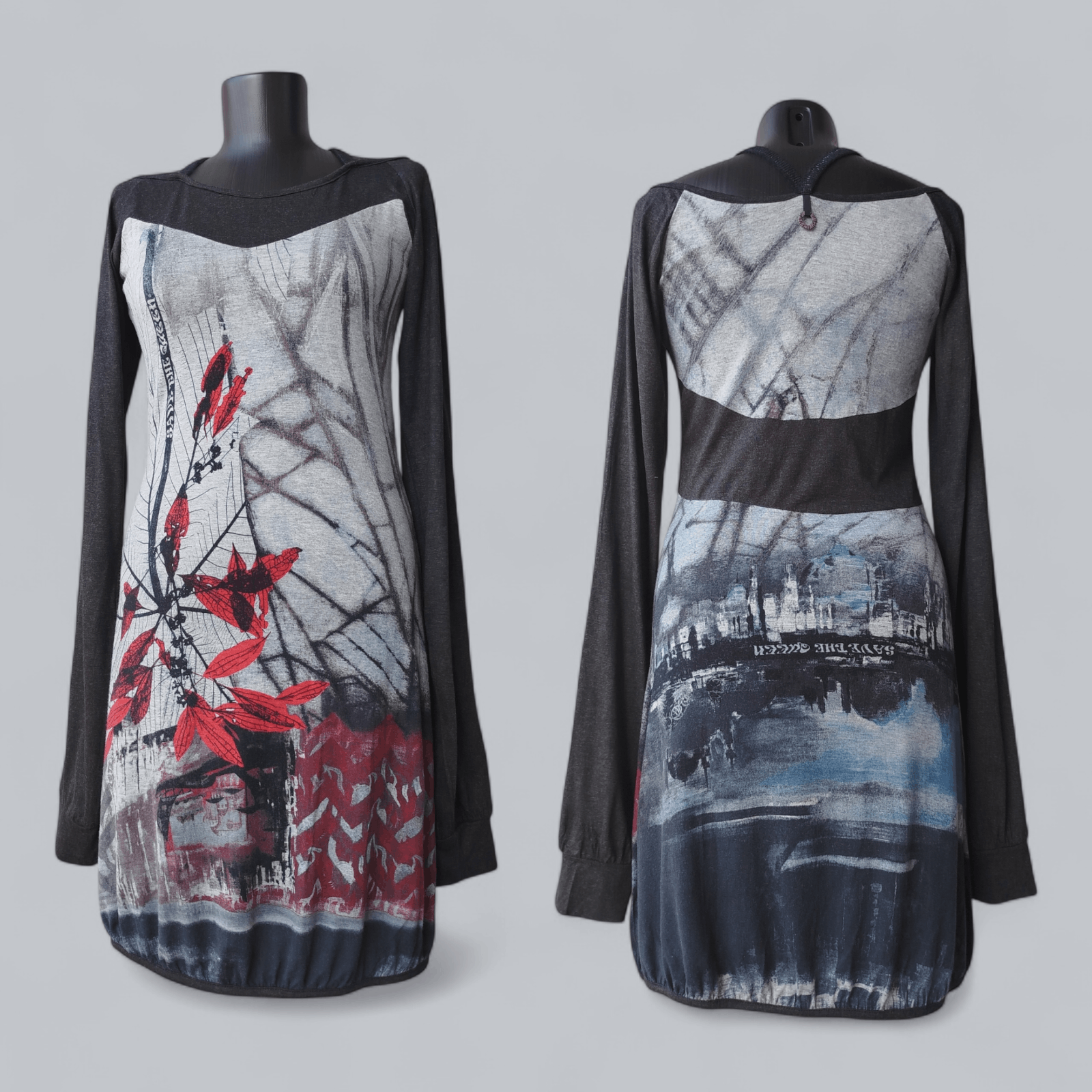 Jean Paul Gaultier Save The Queen Dress Long Sleeve Graphic Lined Size M Size M / US 6-8 / IT 42-44 - 1 Thumbnail