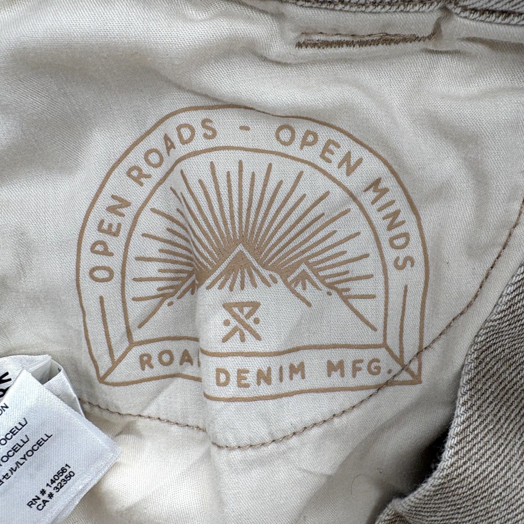 Roark Roark Carpenter Straight Jeans Womens 26 Beige High Rise Denim Workwear Jeans Size 26" / US 2 / IT 38 - 6 Thumbnail