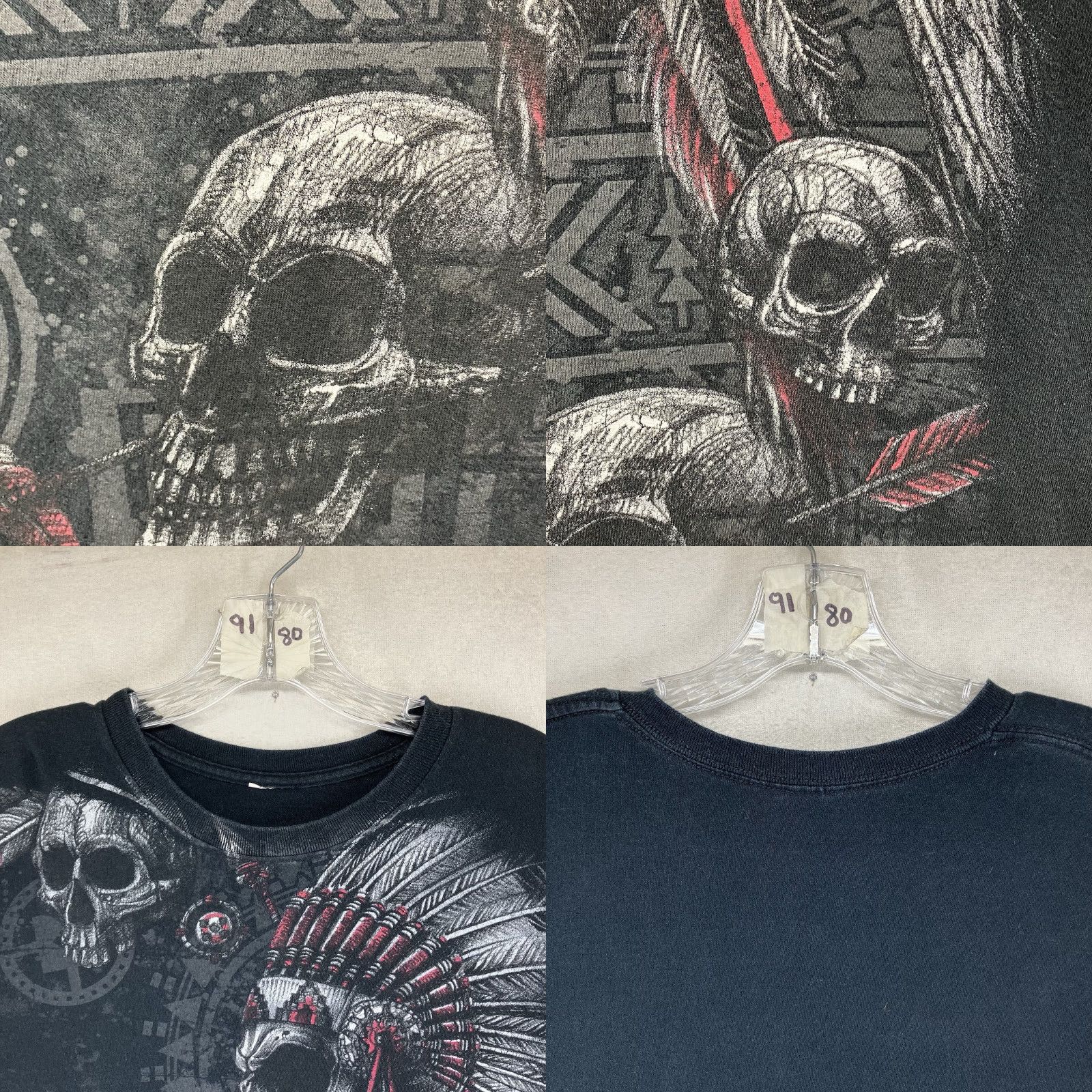 Vintage VINTAGE Chief Skulls Graphic Oversized T-Shirt XL Black Men Adult XL Graphic Print Skater Gothic Grunge 2000s Mens Size US XL / EU 56 / 4 - 8 Thumbnail