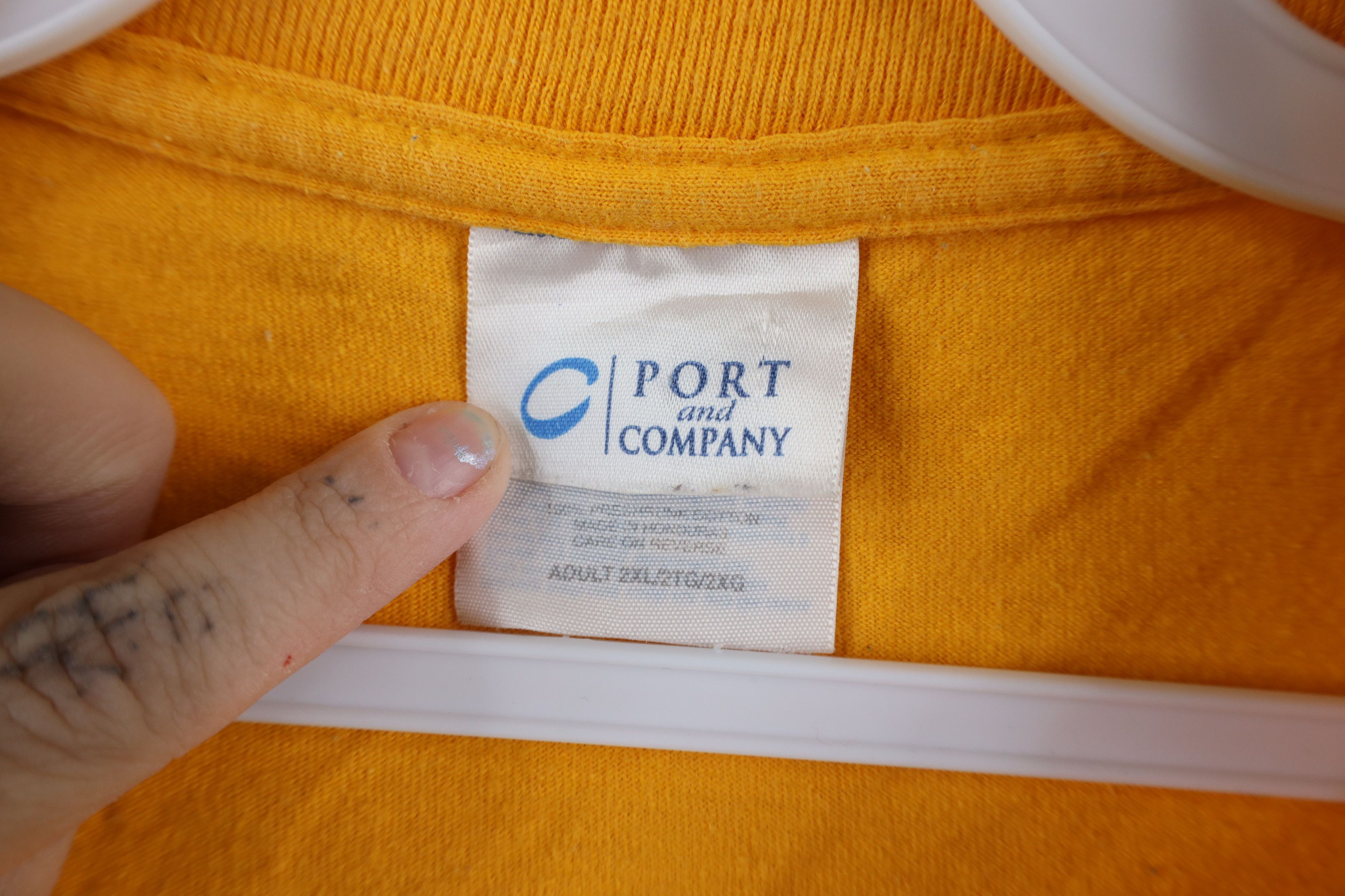 Vintage Vintage 90s Script West Virginia University T-Shirt Yellow Size US XXL / EU 58 / 5 - 7 Thumbnail