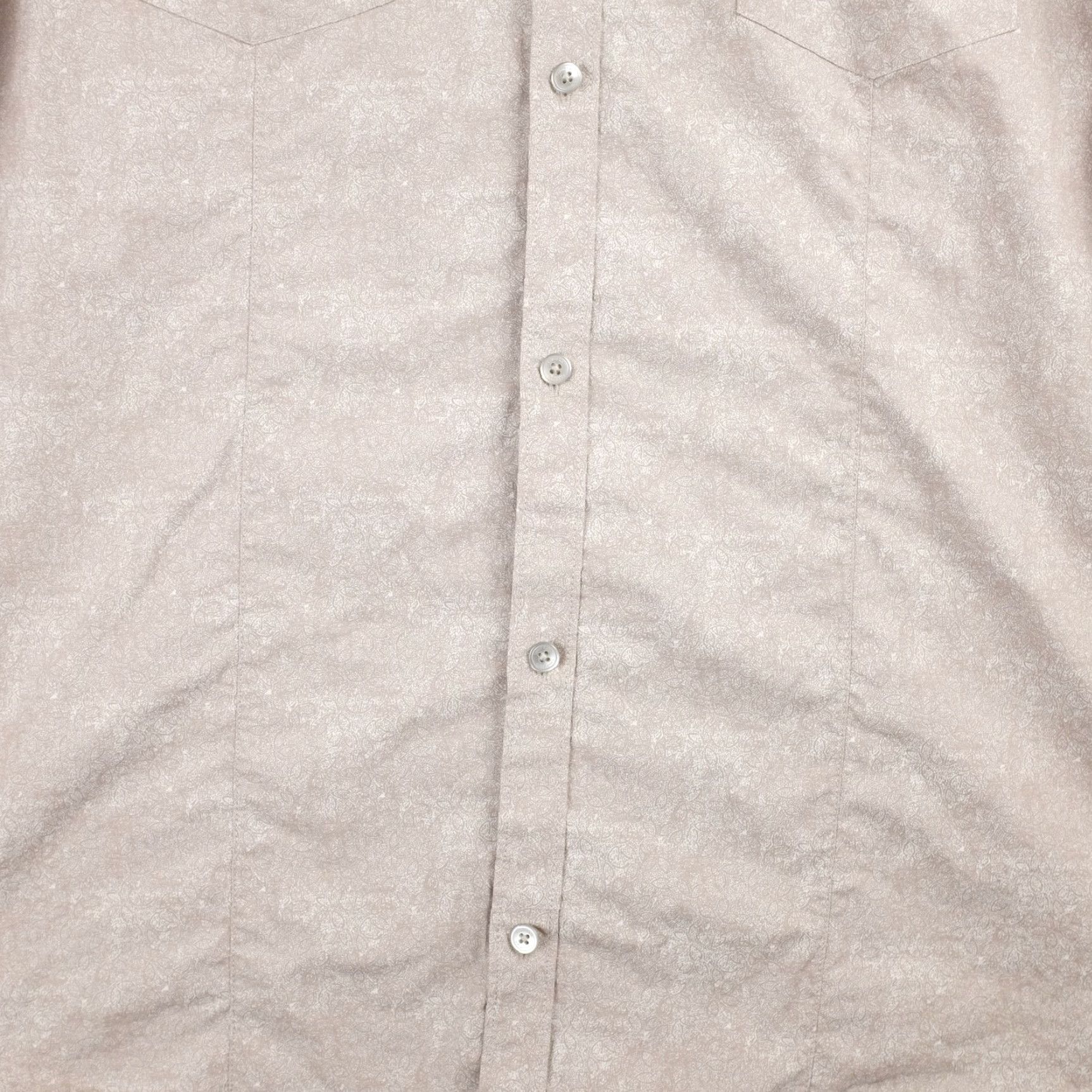 Calvin Klein Calvin Klein Men's Button-Up Shirt Beige Patterned Long Sleeve XL Size US XL / EU 56 / 4 - 6 Thumbnail