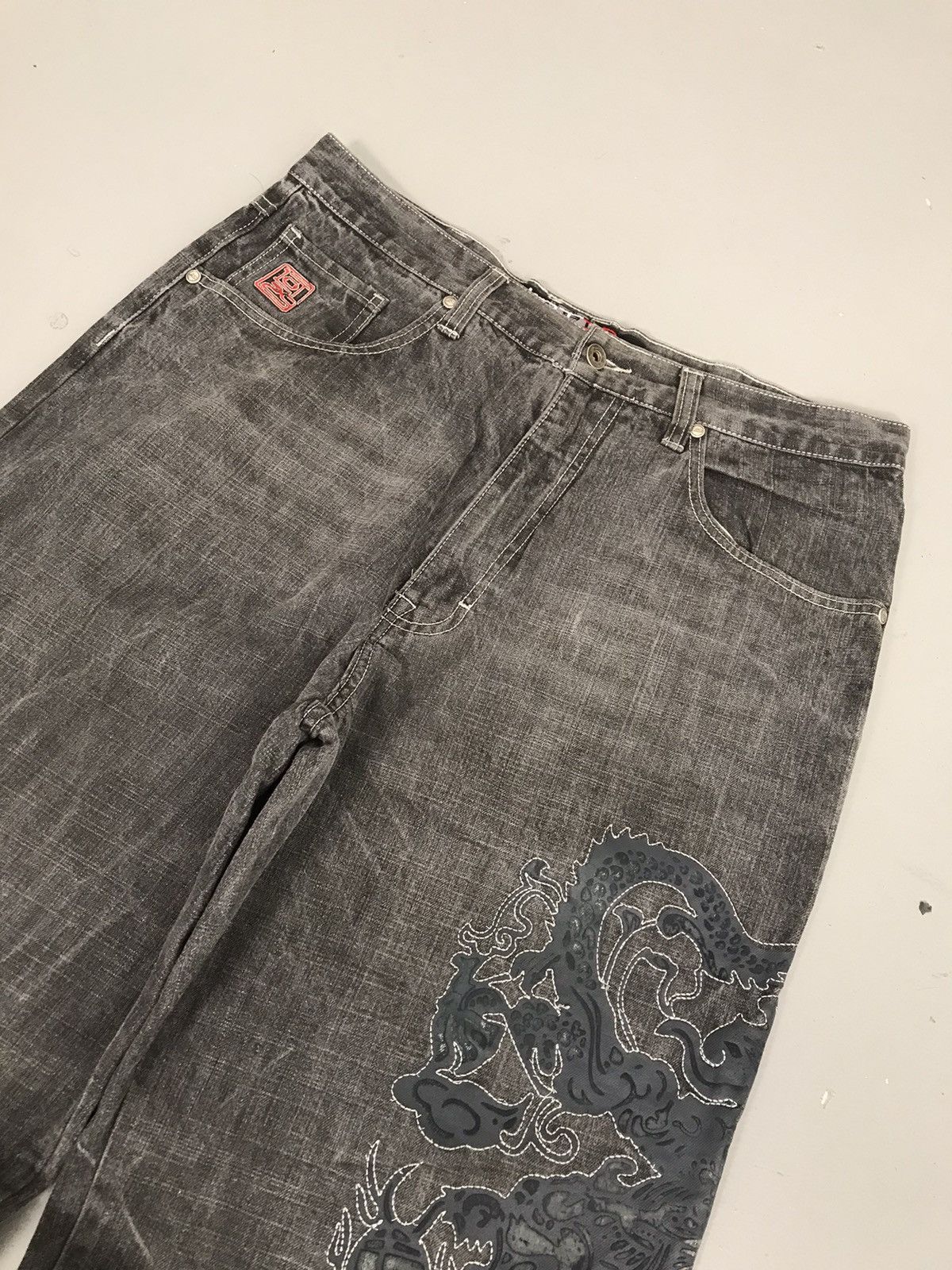 Vintage Vintage lot29 crazy big print denim Size US 36 / EU 52 - 3 Thumbnail