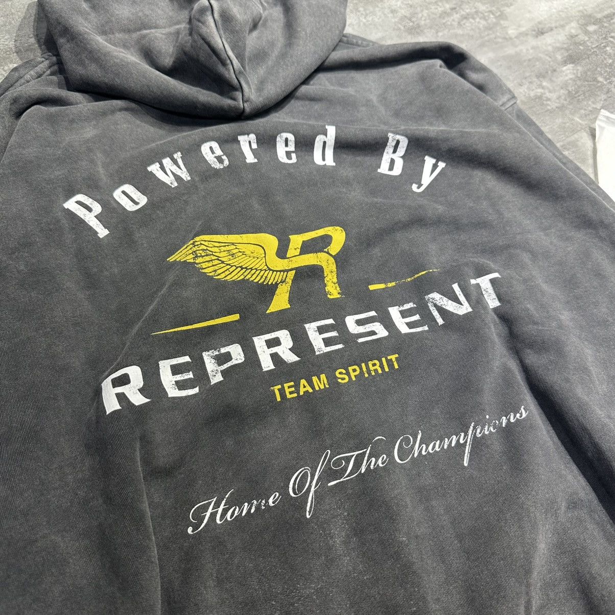 Represent Clo. Represent Team Spirit Zip Hoodie - Vintage Grey Size US XXL / EU 58 / 5 - 4 Thumbnail