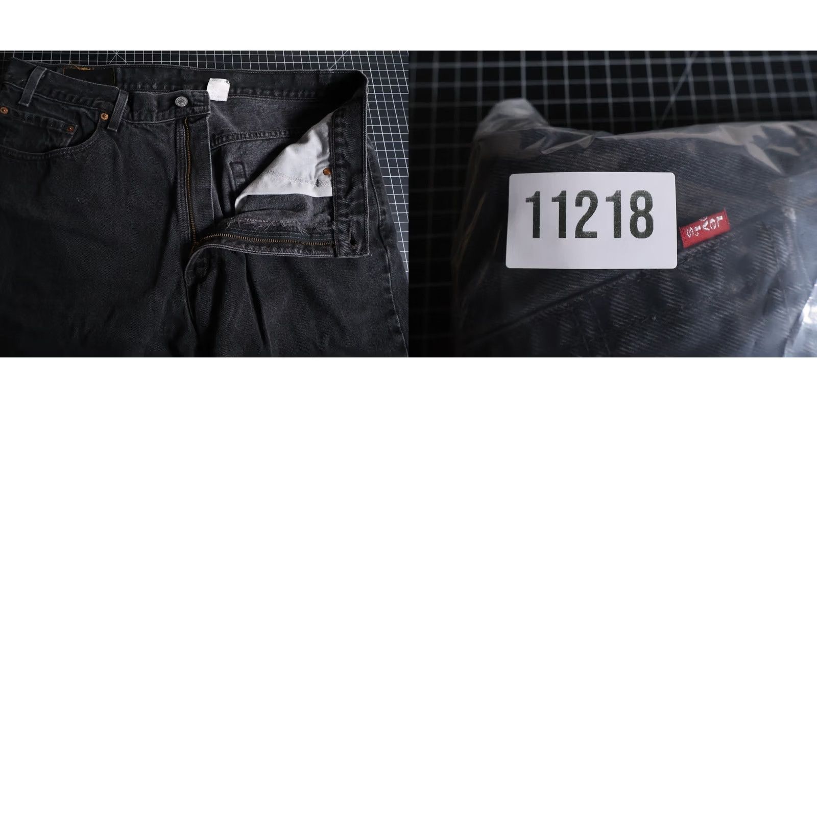 Levi's VINTAGE Levi's 550 Jeans Men's 36 x 26 Black Denim Relaxed Taper 90s Grunge Retro 550 Jeans Mens Regular 5-Pocket Design Jeans Size US 36 / EU 52 - 10 Thumbnail