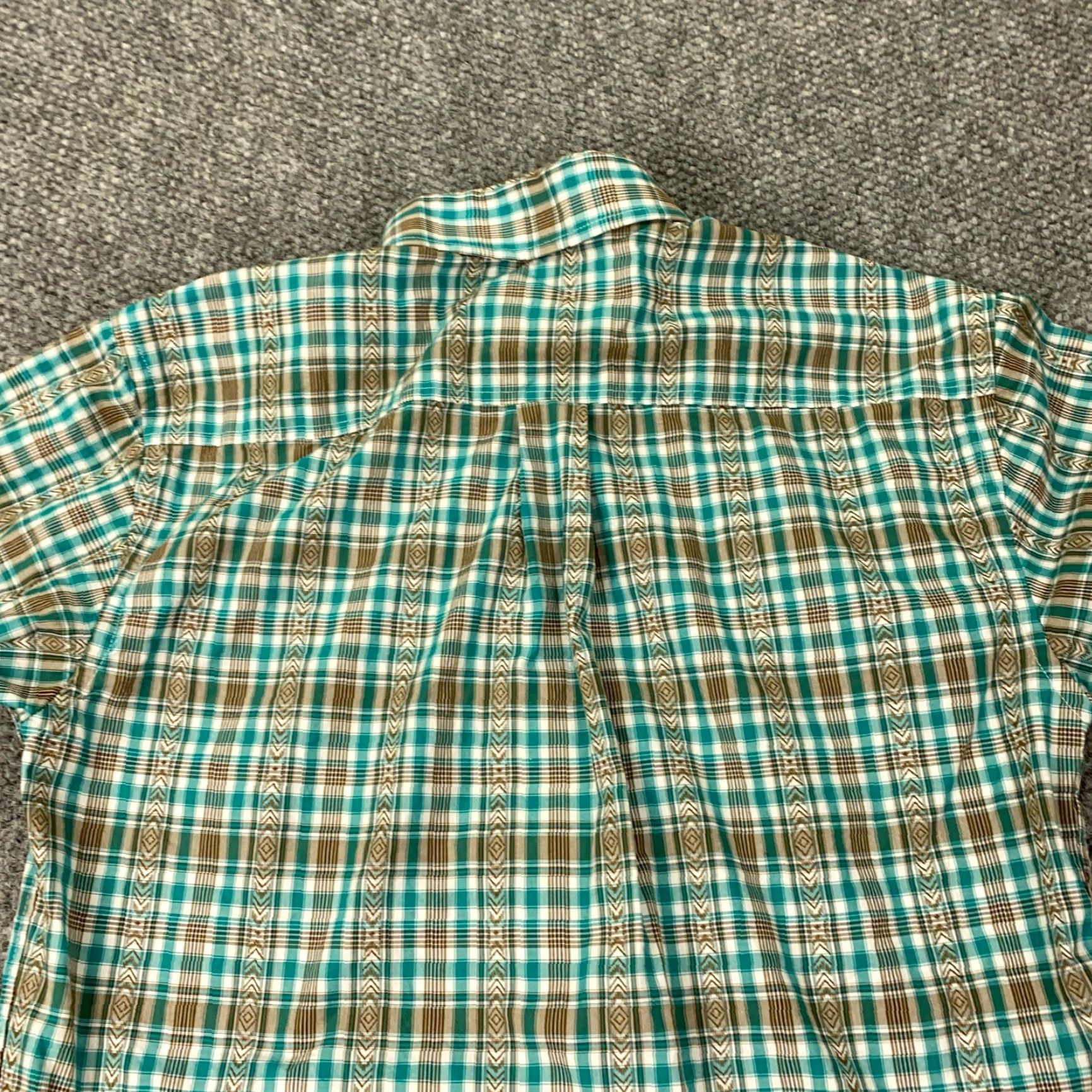 Vintage VINTAGE Panhandle Rough Stock Plaid Button-Up Shirt Mens Small Green Long Sleeve Cowboy Western Size US S / EU 44-46 / 1 - 6 Thumbnail