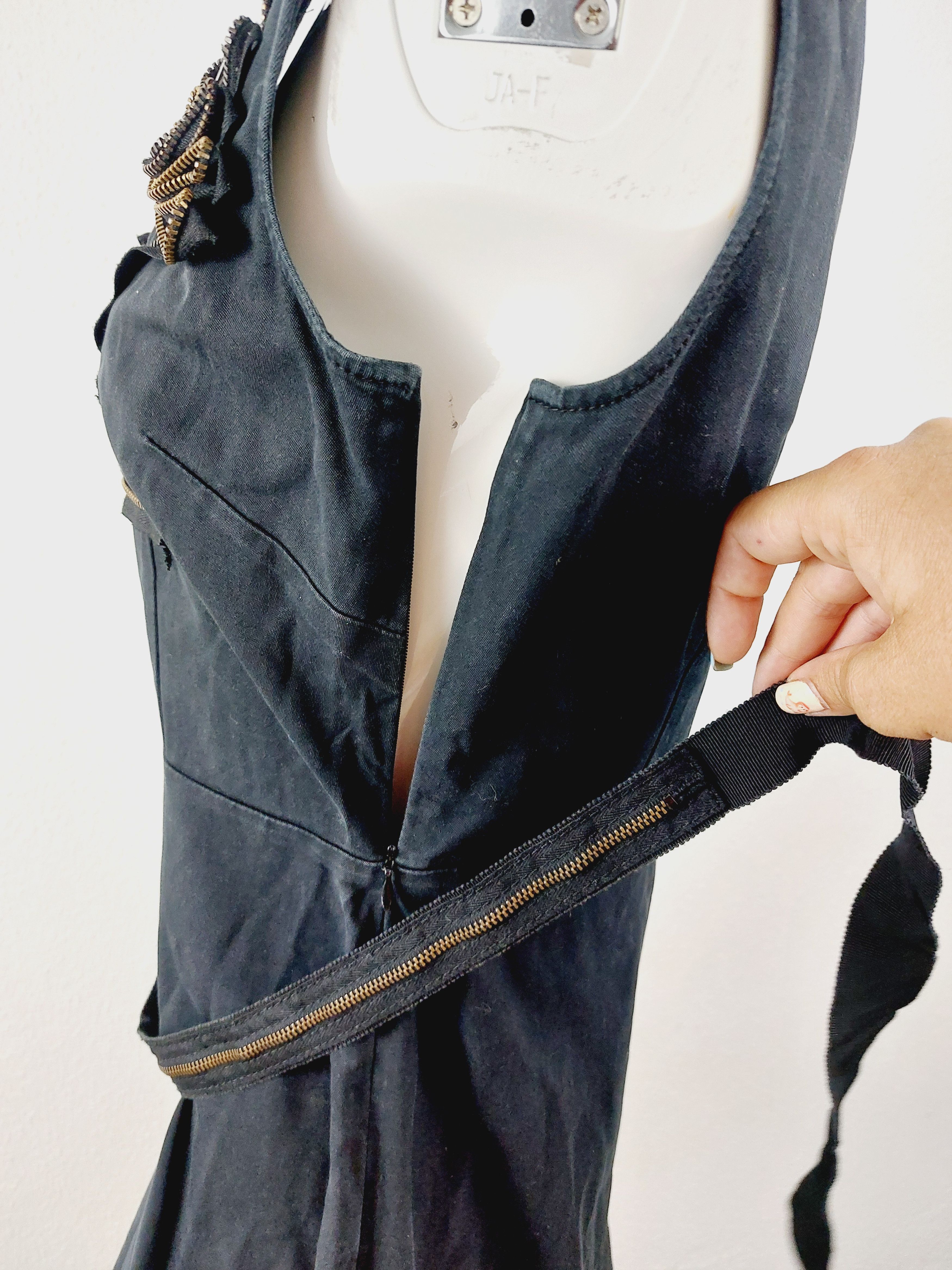 Moschino Moschino Cheap and Chic Zip Zipper Denim Jeans Midi Dress Size S / US 4 / IT 40 - 12 Thumbnail