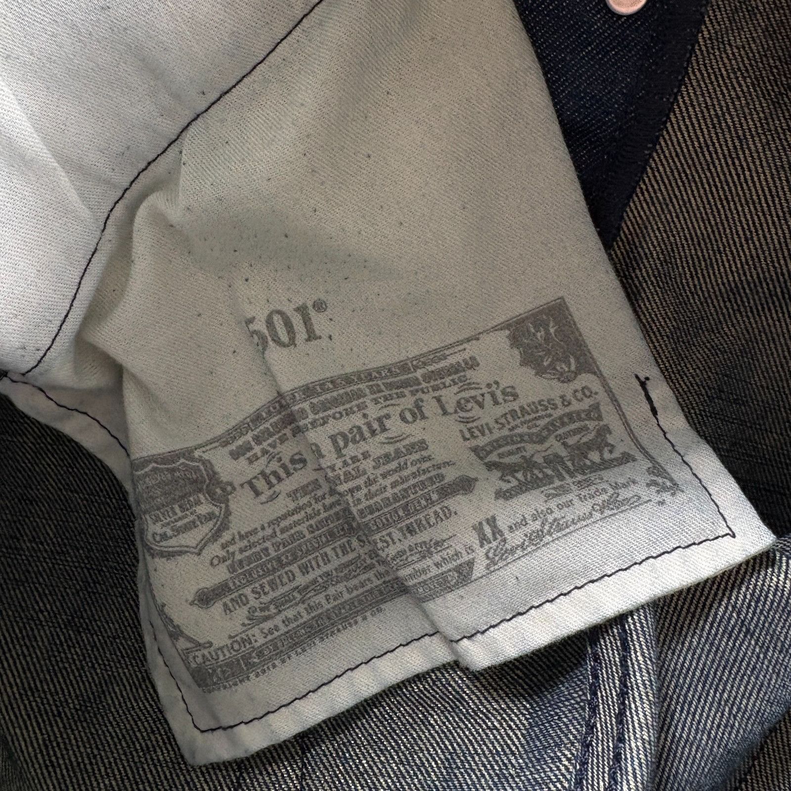 Levi's Levi’s 501 Men Jeans 34X30 Button Fly Vintage Blue Denim Str Size US 34 / EU 50 - 4 Thumbnail