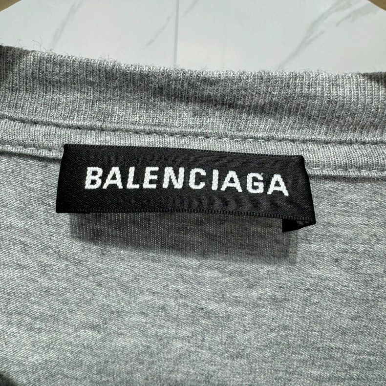 Balenciaga Balenciaga Small Letter Grey Basic Short Sleeve S Size Size US S / EU 44-46 / 1 - 3 Thumbnail