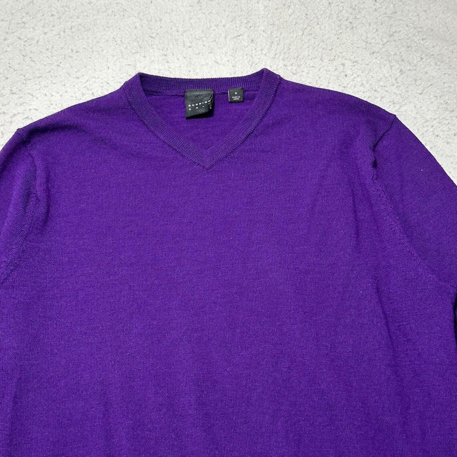 Other Dunning Golf Small Merino Wool V-Neck Purple Sweater Size US S / EU 44-46 / 1 - 2 Thumbnail