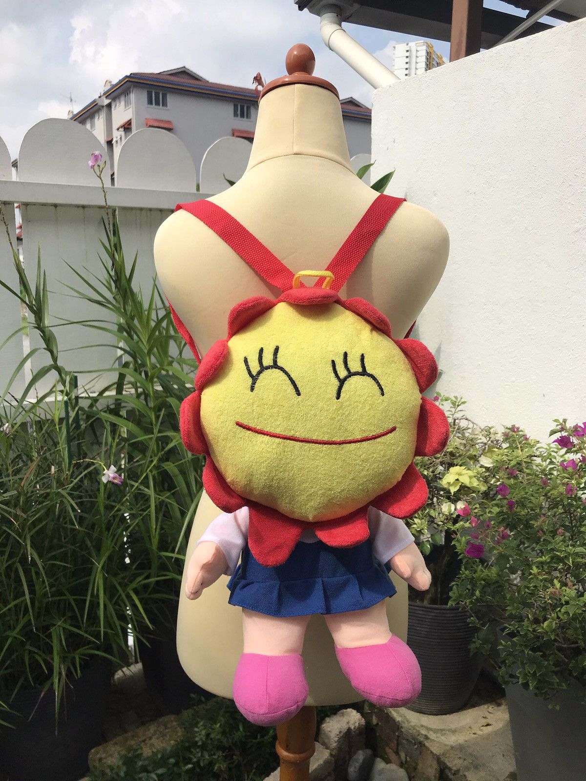 Japanese Brand SUNFLOWER PLUSH BACKPACK Size ONE SIZE - 2 Thumbnail