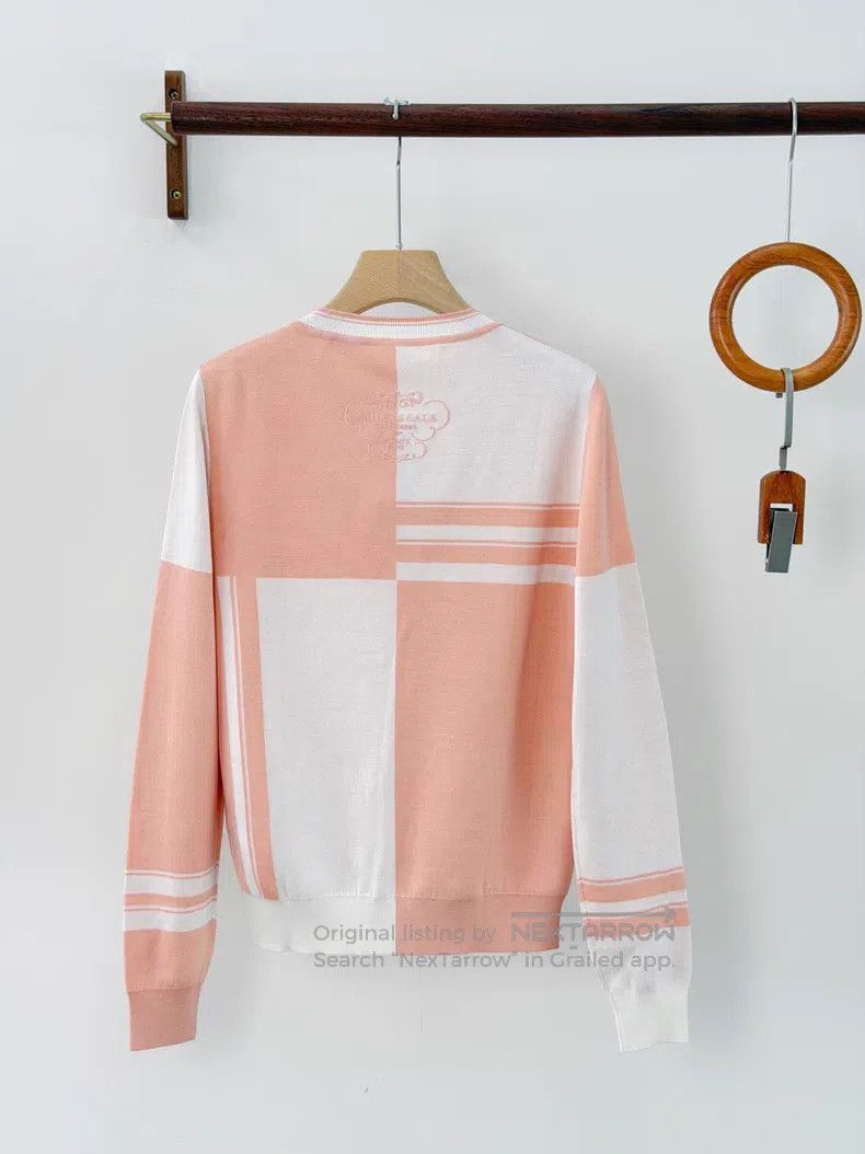 Hermes Hermes En DesordreFinesse pattern jacquard silk knit long- Size XS / US 0-2 / IT 36-38 - 2 Thumbnail