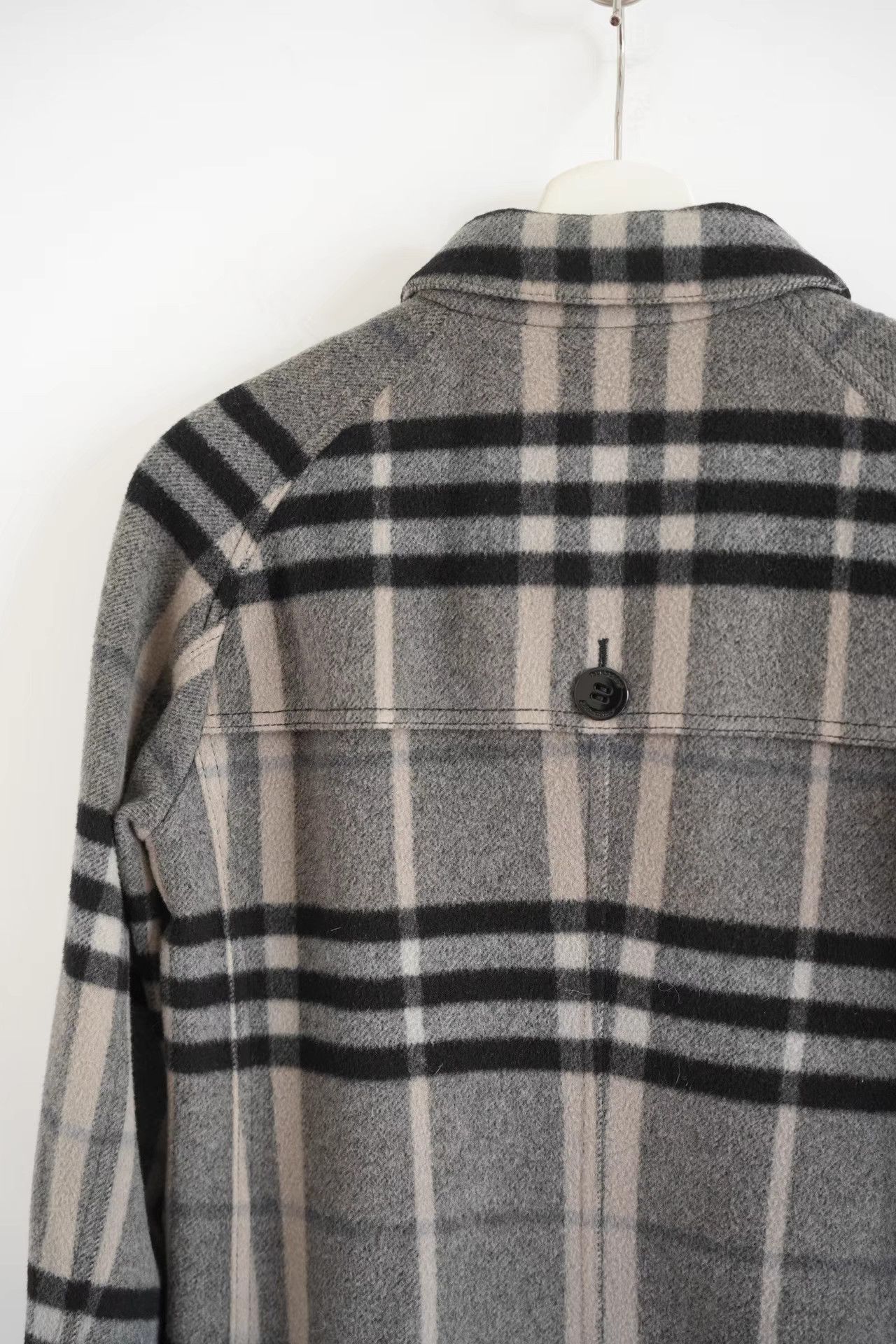 Burberry Burberry Gradient Check Wool Trench Coat K4 Size S / US 4 / IT 40 - 6 Thumbnail
