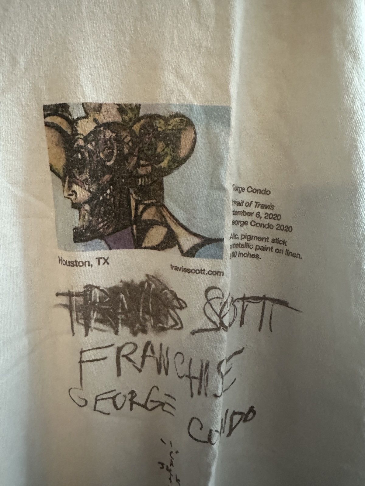 Travis Scott Travis Scott x George Condo Portrait Tee Size US XL / EU 56 / 4 - 7 Thumbnail
