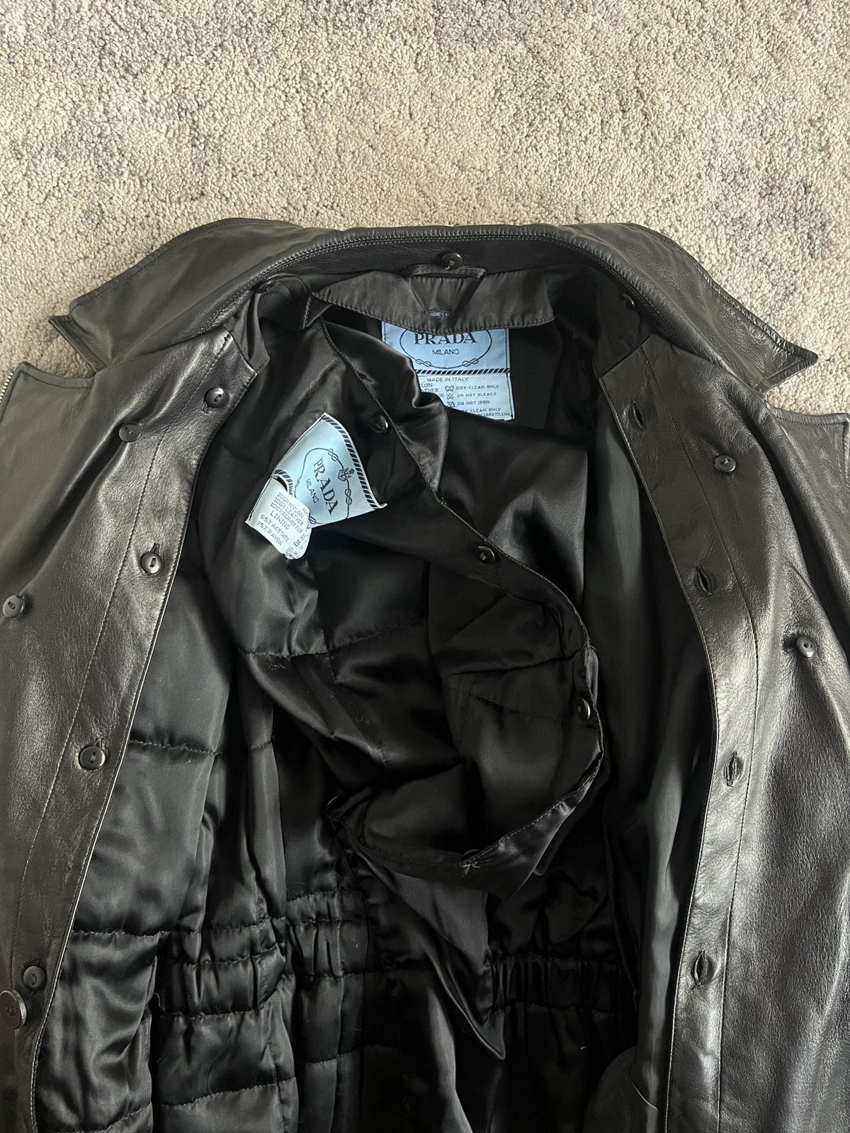 Prada Prada F/W1994 nylon & leather jacket Size M / US 6-8 / IT 42-44 - 11 Thumbnail