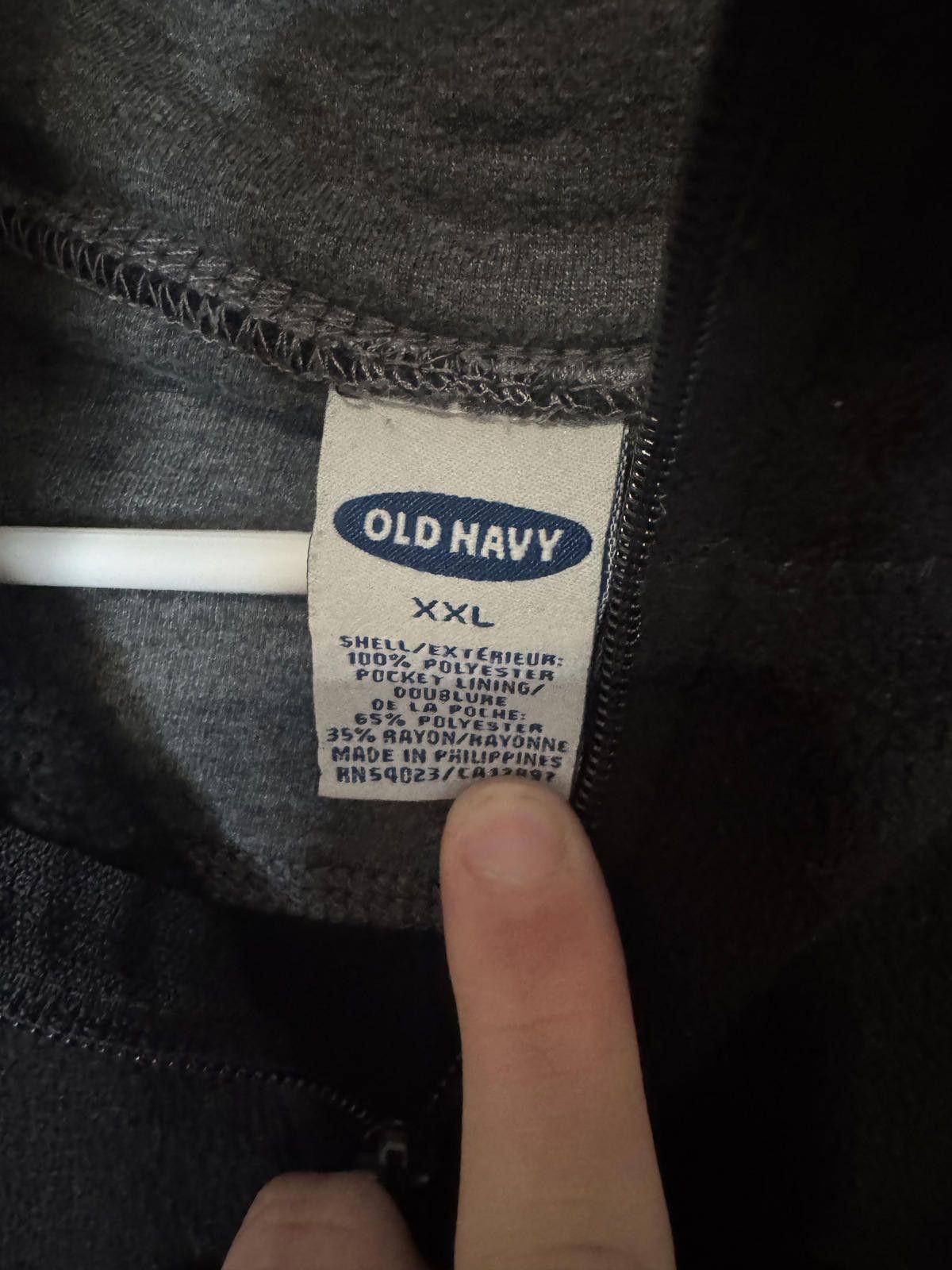 Old Navy Vintage Old Navy Men's Black Fleece Jacket XXL Size US XXL / EU 58 / 5 - 3 Thumbnail