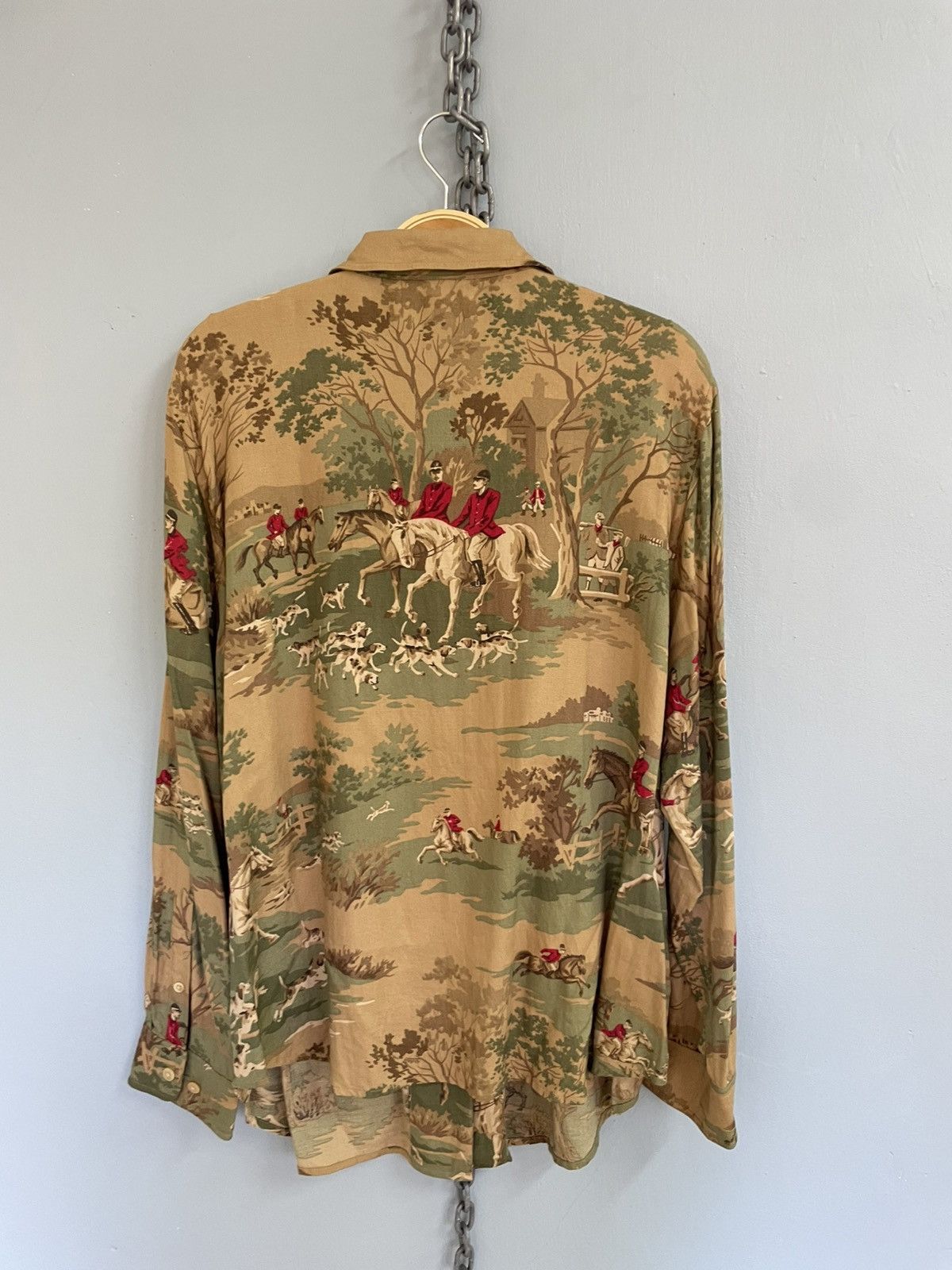 Lauren Ralph Lauren Vintage Lauren Ralph Lauren AOP button up Oxford shirt Size XL / US 12-14 / IT 48-50 - 2 Thumbnail