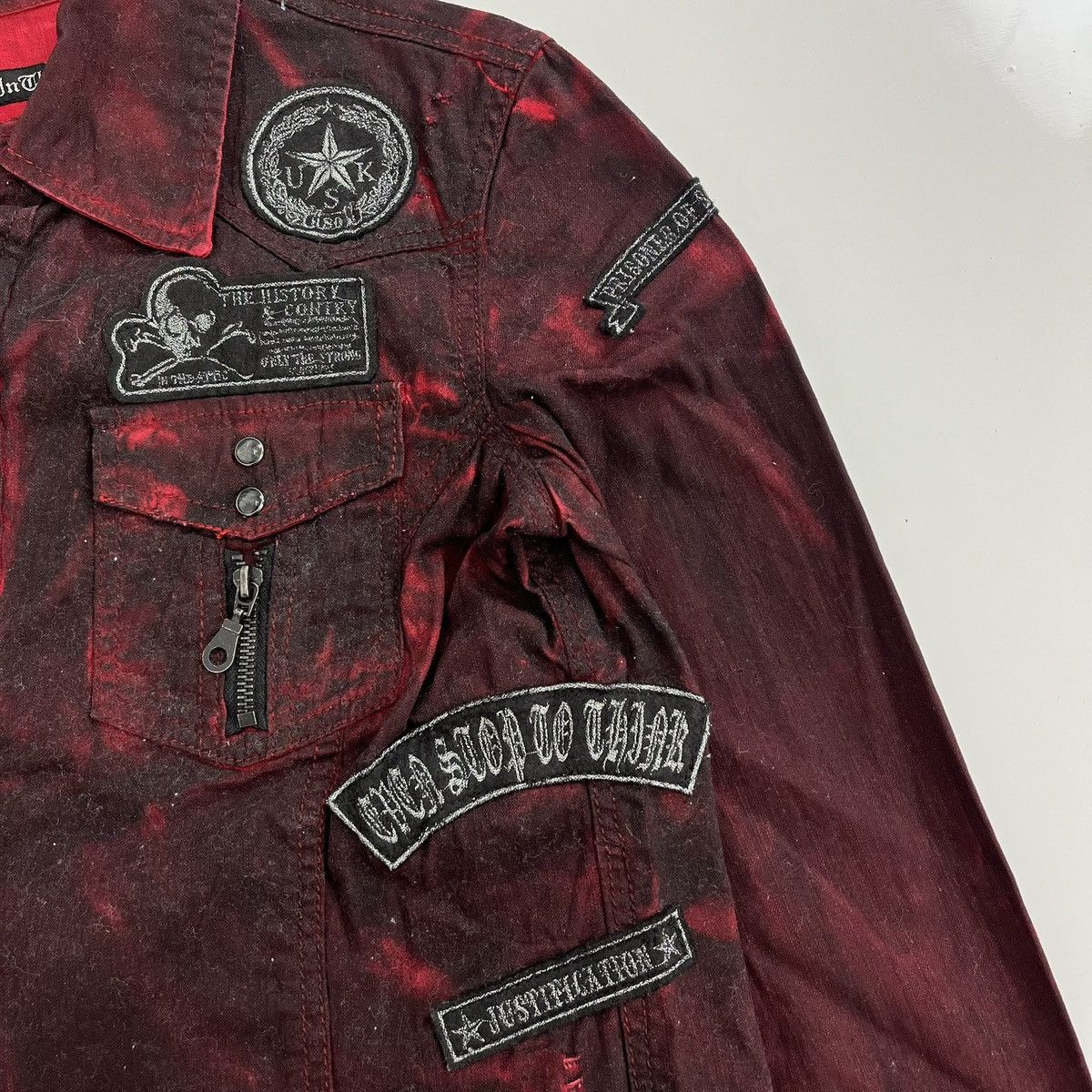 14th Addiction 2000s In the Attic Punk LGB Grunge Gothic Distressed Jacket Size US M / EU 48-50 / 2 - 8 Thumbnail