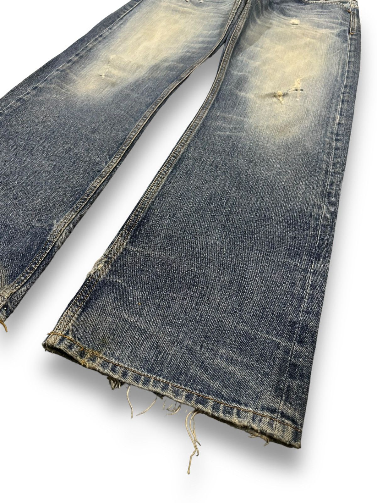 Diesel Vintage Diesel Industry Mud Wash Loose Fit Distressed Jeans Size US 34 / EU 50 - 12 Thumbnail