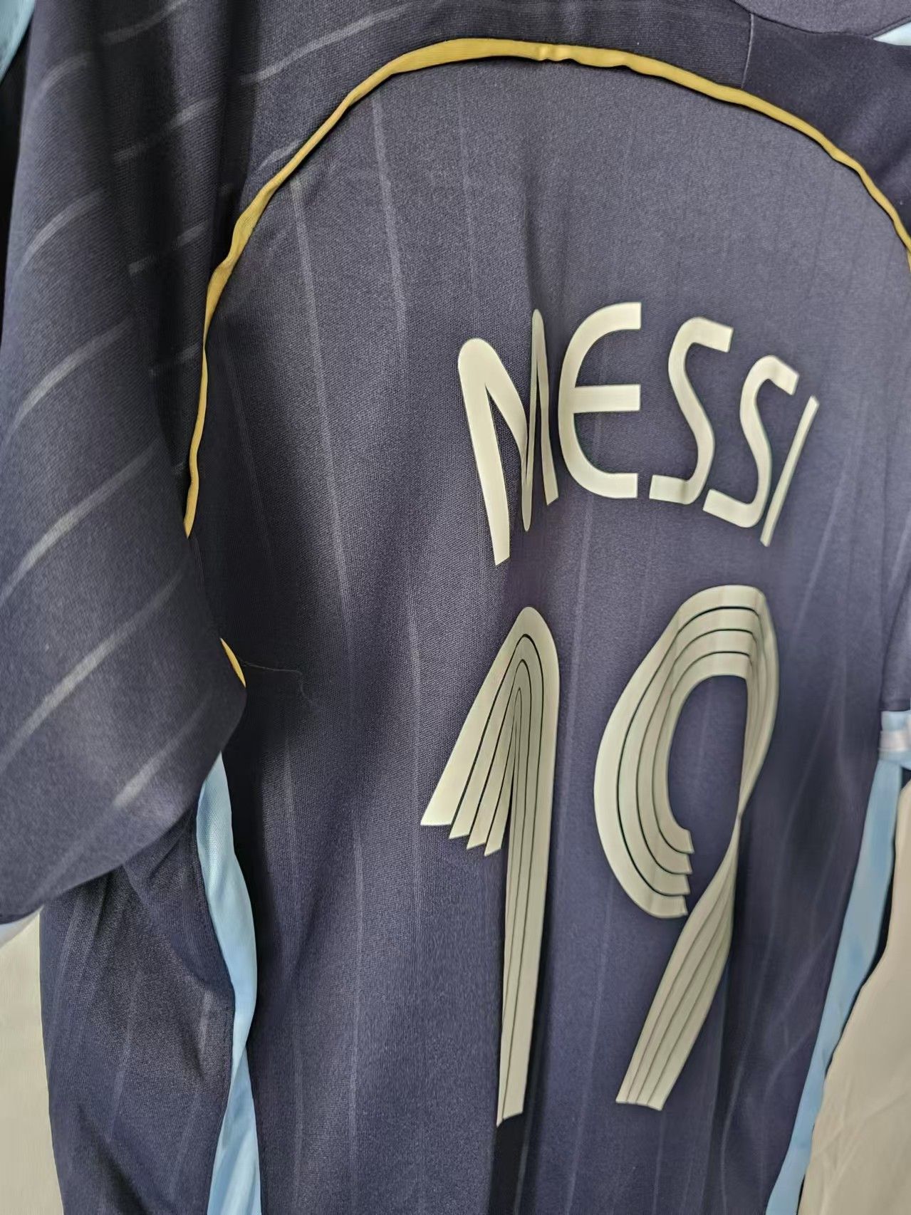Other 2006 World Cup Argentina #19 Messi Jersey Away Size US XXL / EU 58 / 5 - 4 Thumbnail