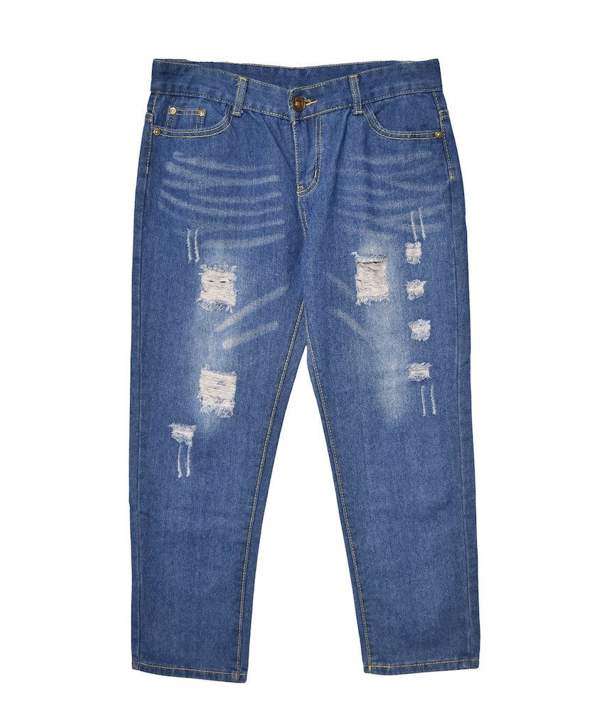 Japanese Brand damaged denim pants 23450 - 494 50 Size US 32 / EU 48 - 1 Thumbnail