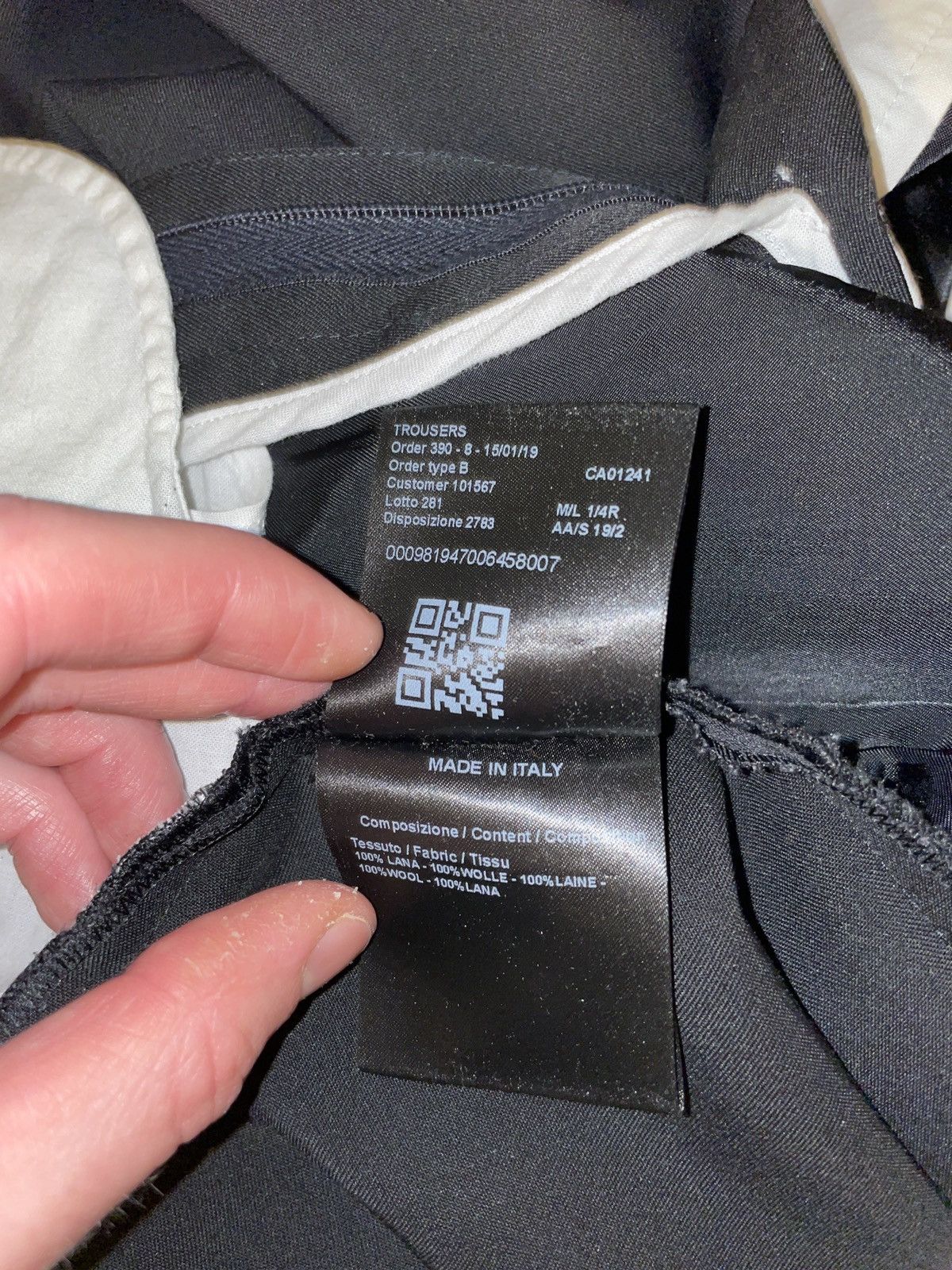 Calvin Klein 205W39NYC × Raf Simons (BNWT) CK205W39NYC Black Wool Pants (Sz 36) Size US 36 / EU 52 - 5 Thumbnail