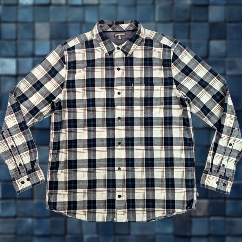 Toad&Co Toad & Co Airscape Organic Cotton Blue Plaid Flannagan Shirt Men L Long Sleeve Size US L / EU 52-54 / 3 - 1 Thumbnail