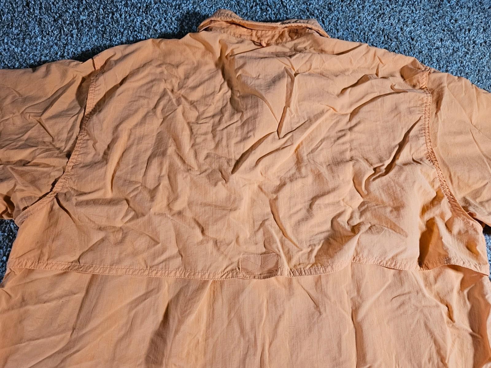 Designer Bimini Bay Outfitters XL Orange Short Sleeve Fishing Shirt Size US XL / EU 56 / 4 - 7 Thumbnail