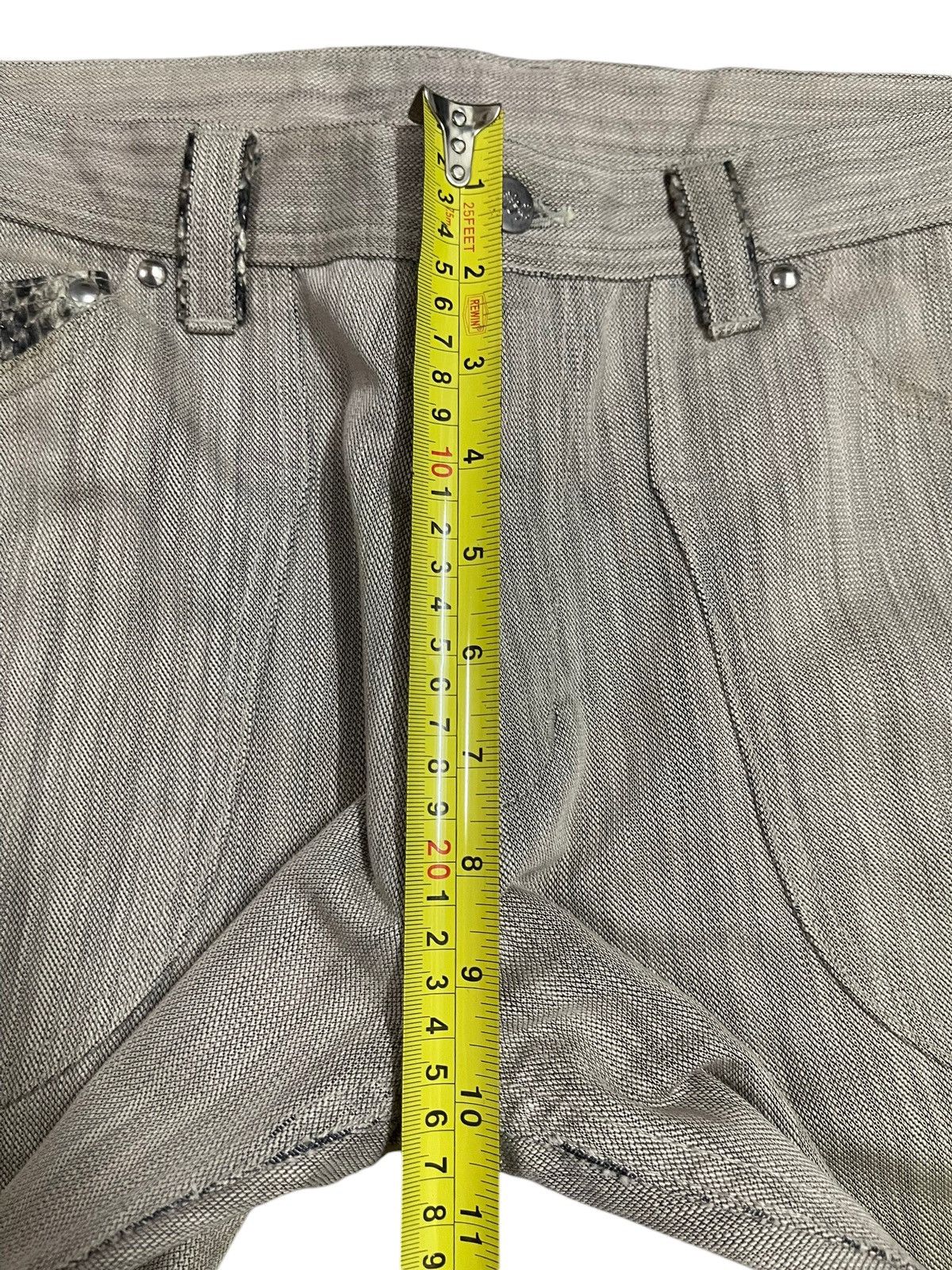 Hysteric Glamour Vintage Japanese Brand Snake Skin Style Wide Leg Jeans Size US 35 - 14 Thumbnail