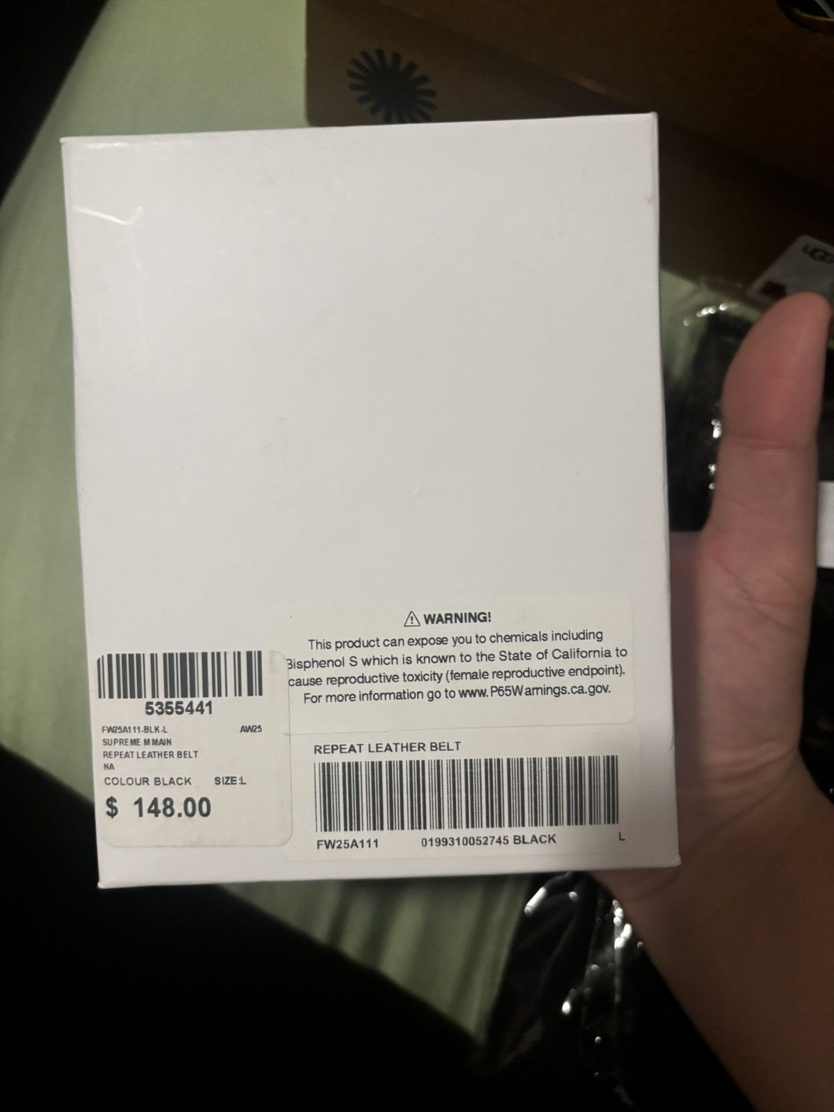 Supreme Supreme Repeat Leather Belt Size 34 - 5 Thumbnail