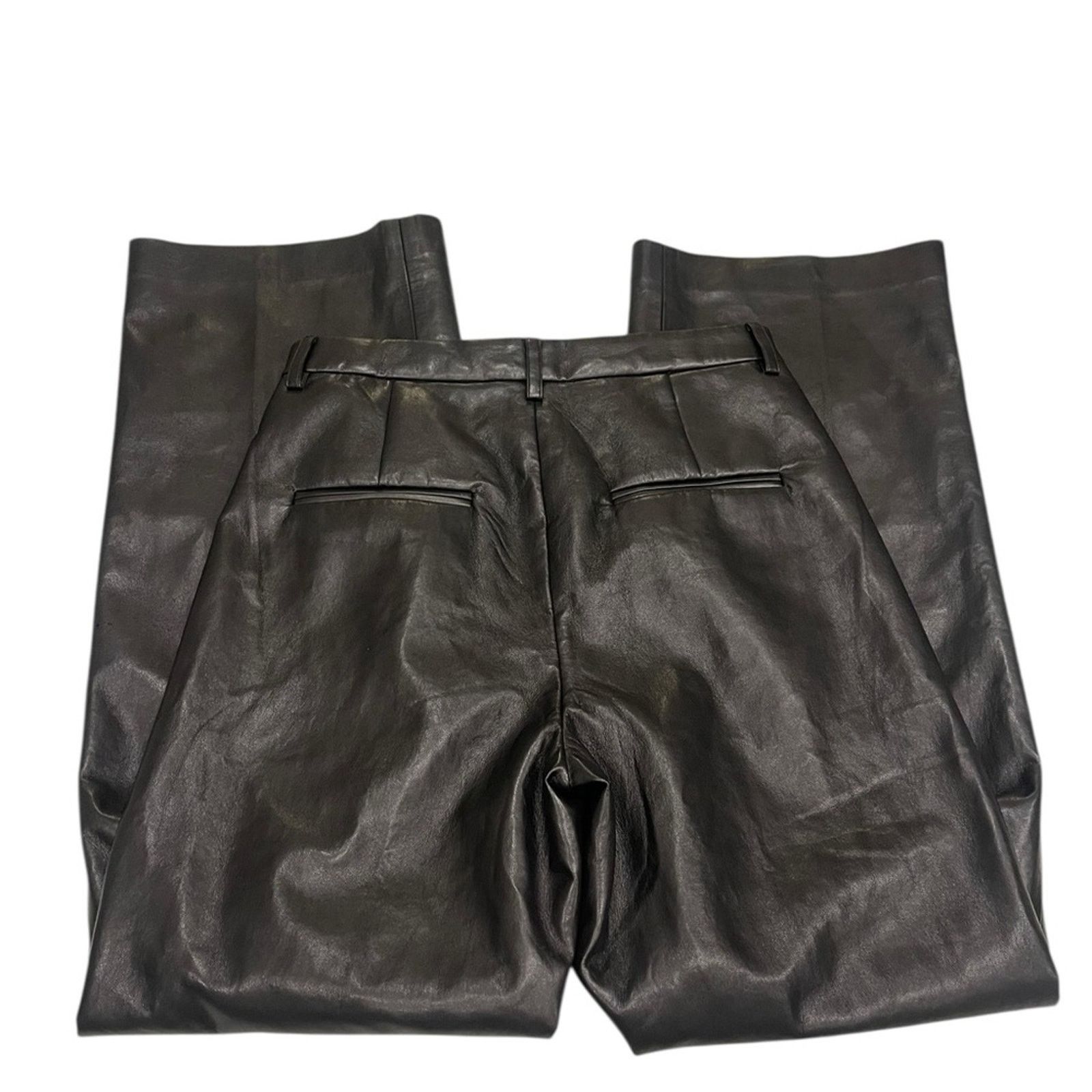 Anine Bing Anine Bing Carmen Wide Leg Recycled leather Pants Women's 32 Size 32" / US 10 / IT 46 - 5 Thumbnail