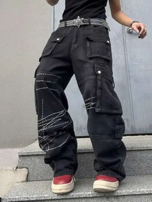 Other Cargo Vintage POCKET RETRO jeans denim Size US 36 / EU 52 - 3 Thumbnail