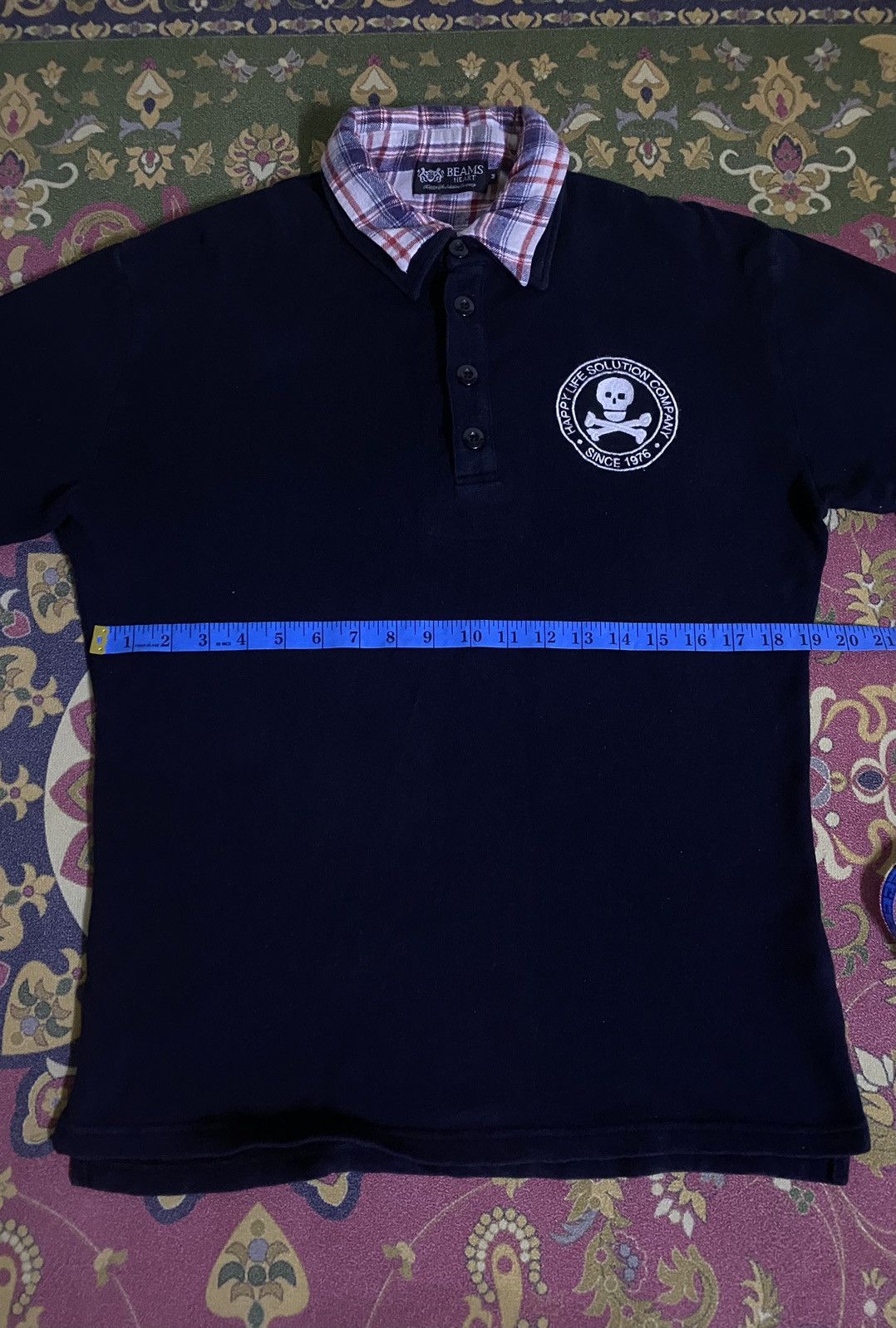 Beams Plus Vintage Beams Heart Skull Double Layer Style T-Shirt Size US M / EU 48-50 / 2 - 11 Thumbnail