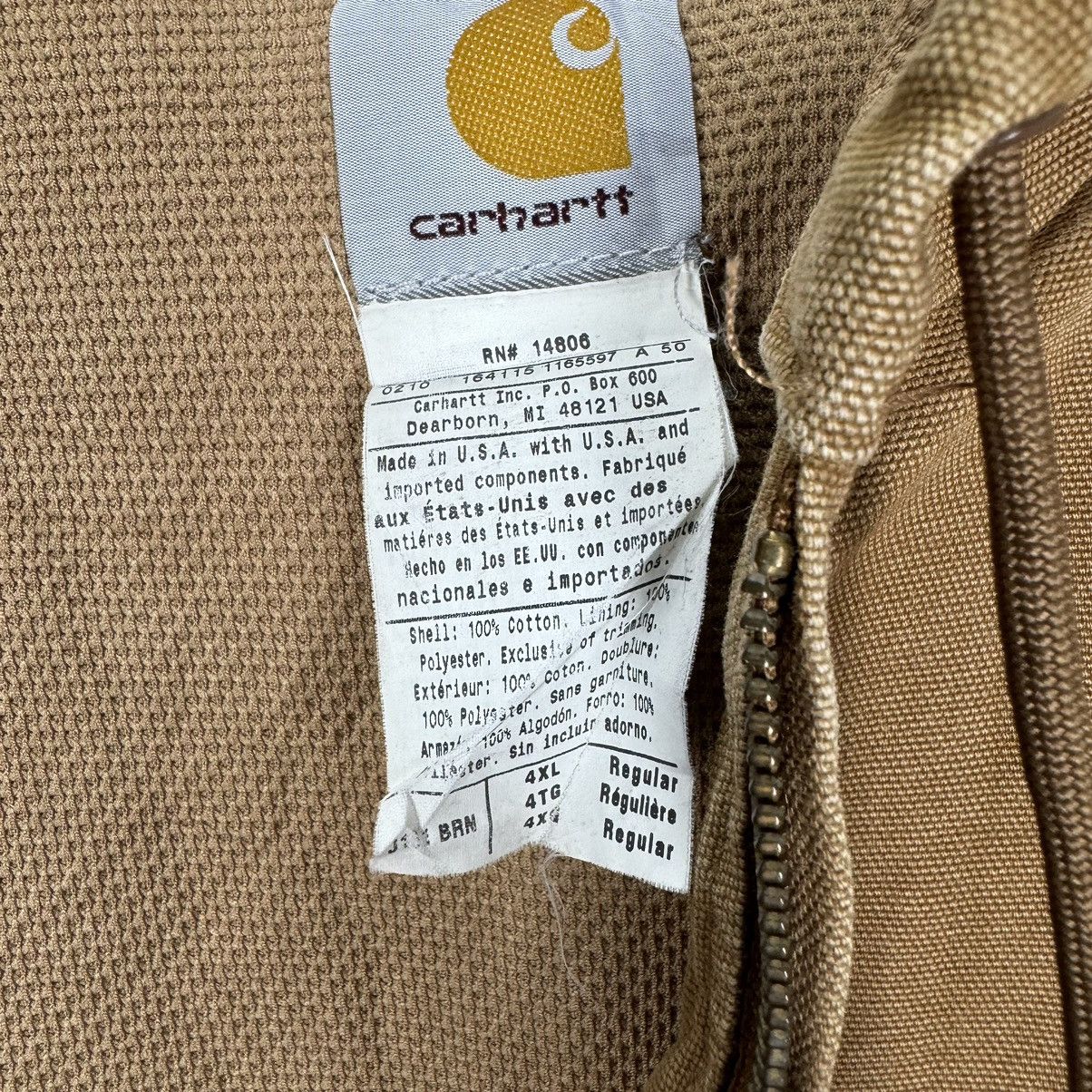 Carhartt ☀️CARHARTT HOODIE DUCK CANVAS ZIPPER JACKET SIZE 4XL Size US XXL / EU 58 / 5 - 13 Thumbnail