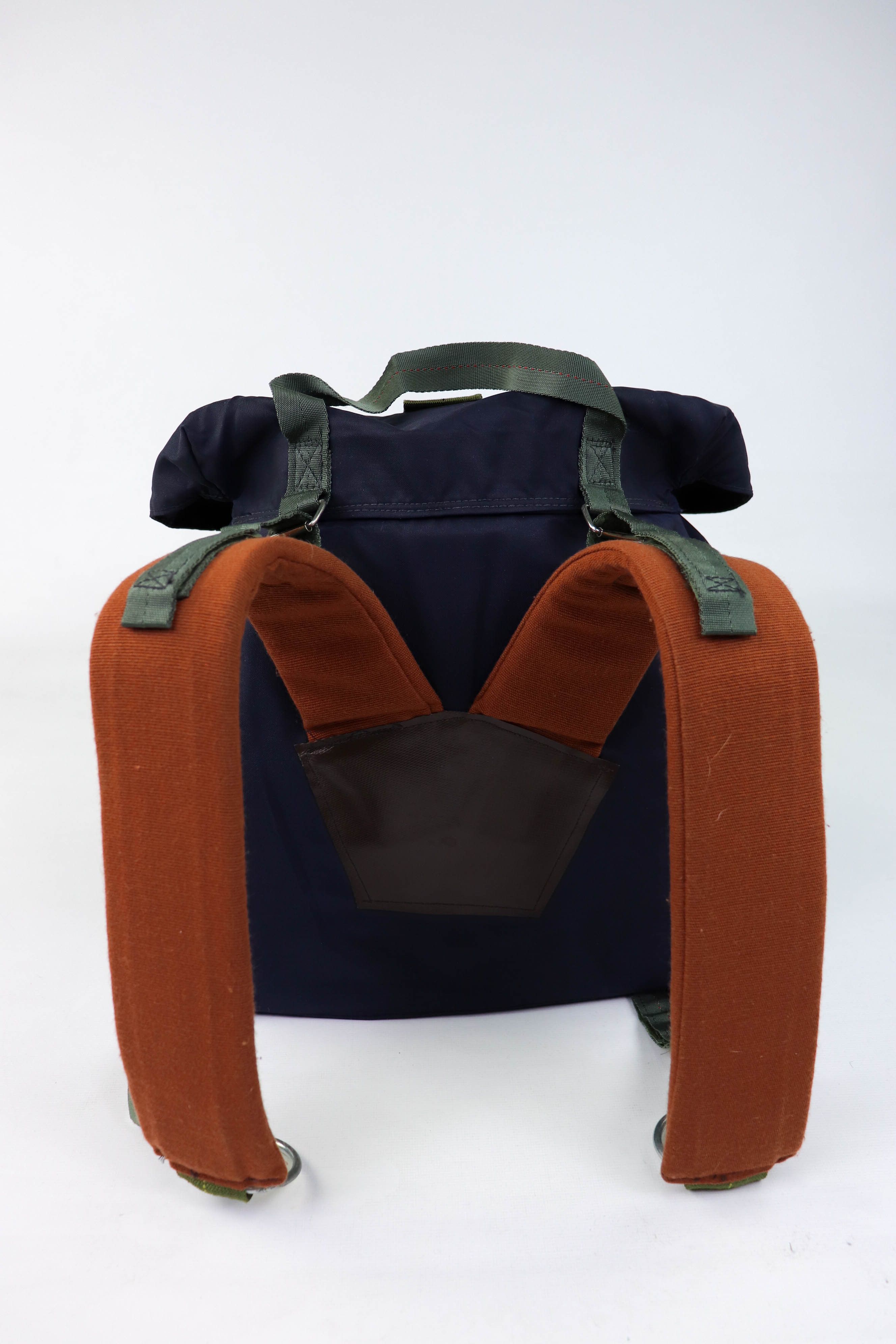 Vintage Vintage Custom Made Nylon/Leather Military Army Rucksack Size ONE SIZE - 3 Thumbnail