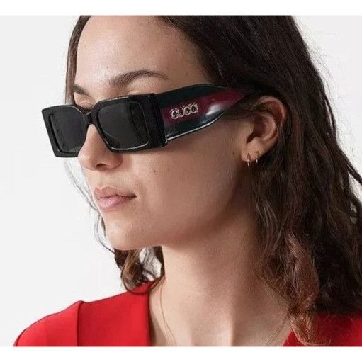 Gucci NEW GUCCI GG1860S 002 HAVANA BLUE RED UNISEX SUNGLASSES GUCC Size ONE SIZE - 3 Thumbnail