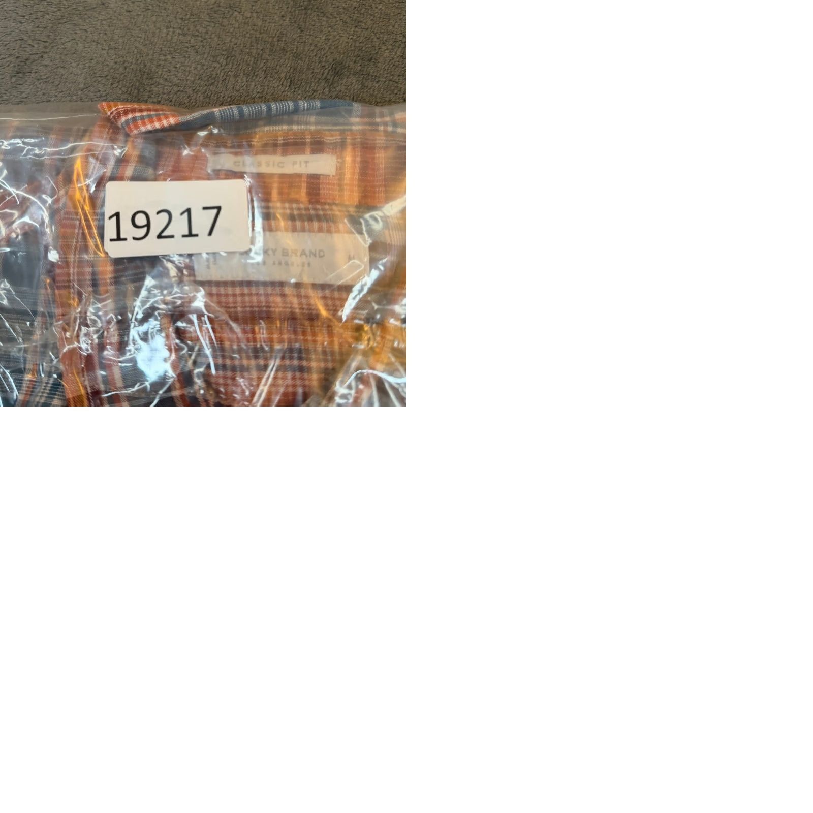 Lucky Brand Lucky Brand Shirt Mens Medium Orange Blue Plaid Linen Blend NWT Button-Up Classic Fit Casual Summer Multicolor Pocketed Mens Size US M / EU 48-50 / 2 - 9 Thumbnail