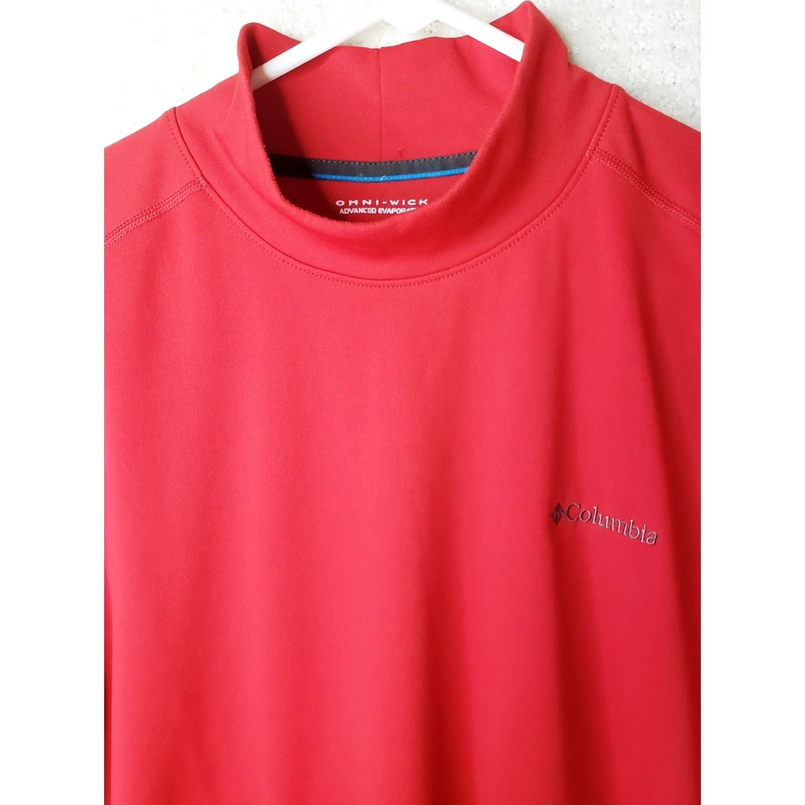 Vintage Columbia Omni-Wick Shirt Mens Large Red 1/4 Zip Long Sleeve Pullover Golf Hiking Running Walking Omn i-Wick Size US L / EU 52-54 / 3 - 3 Thumbnail