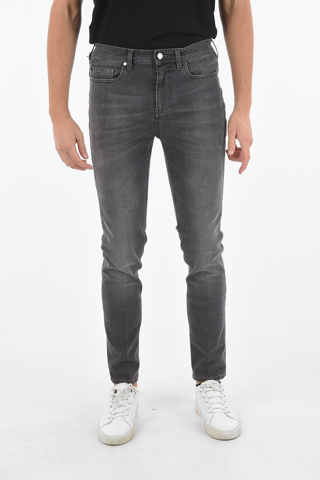 image of Neil Barrett Og1Mm1223 Jean In Gray in Grey, Men's (Size 30)