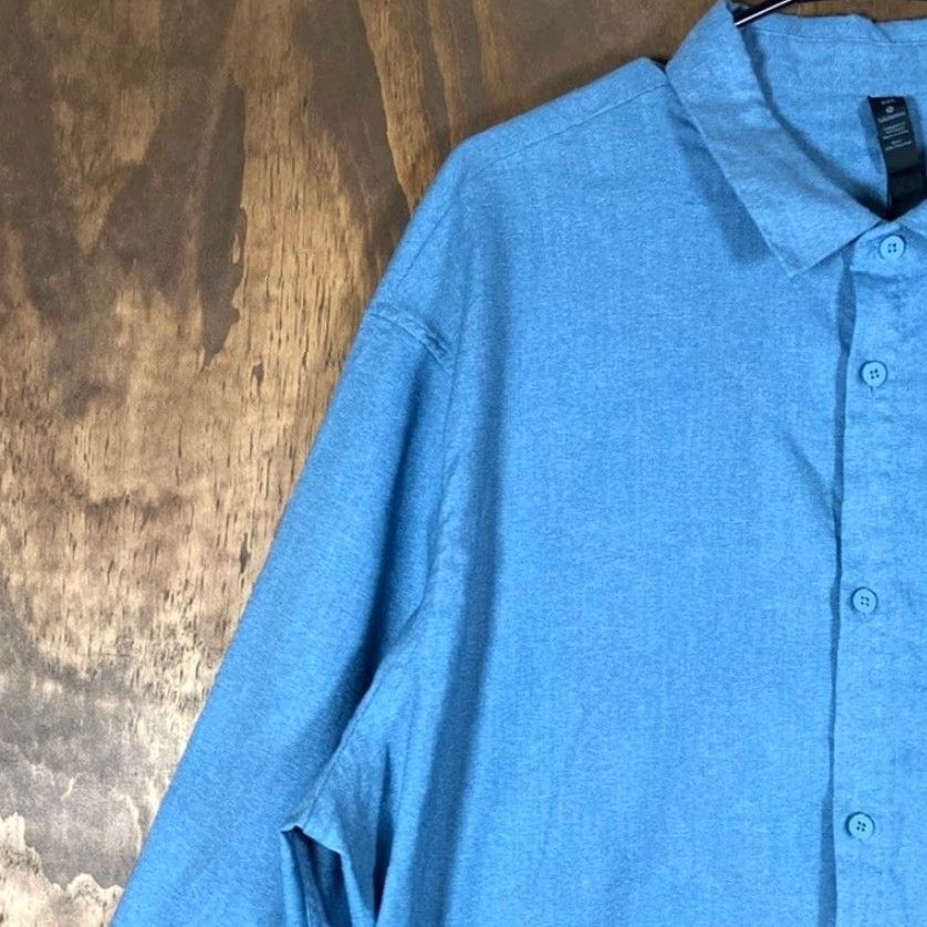 Lululemon Lululemon Mens Shirt Blue Button-Down Long Sleeve Collared Athletic XXL Shirt Size US XXL / EU 58 / 5 - 4 Thumbnail