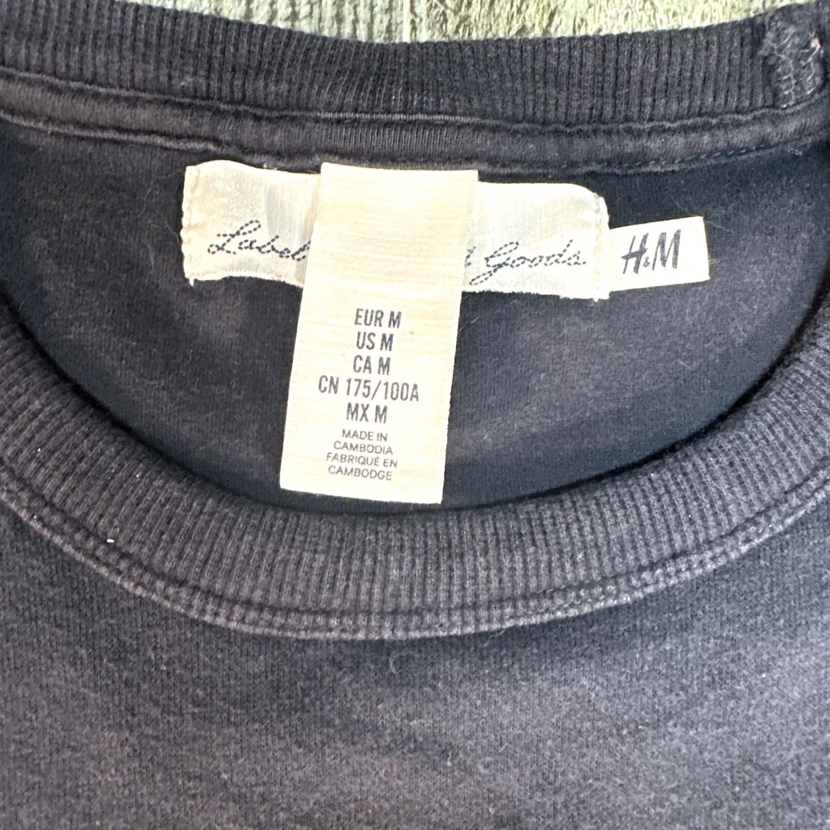 H&M HM LOGG Crewneck Sweater Men M Multicolor Solid Knit Long Sleeve Casual Pullover 90s College American Style Size US M / EU 48-50 / 2 - 3 Thumbnail