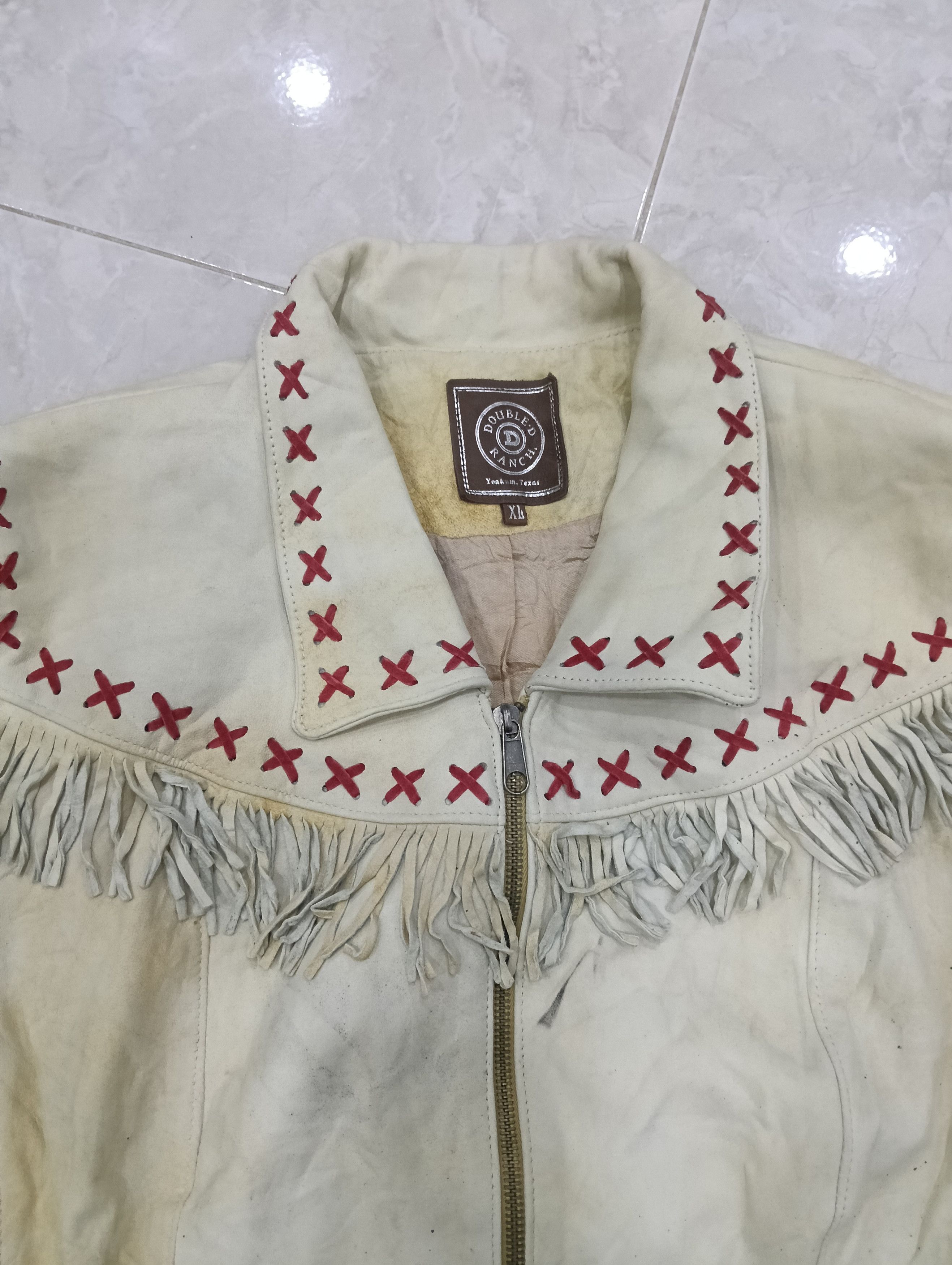 Double D Ranch Vintage Western Double D Ranch Soft Leather Jacket Size XL / US 12-14 / IT 48-50 - 4 Thumbnail
