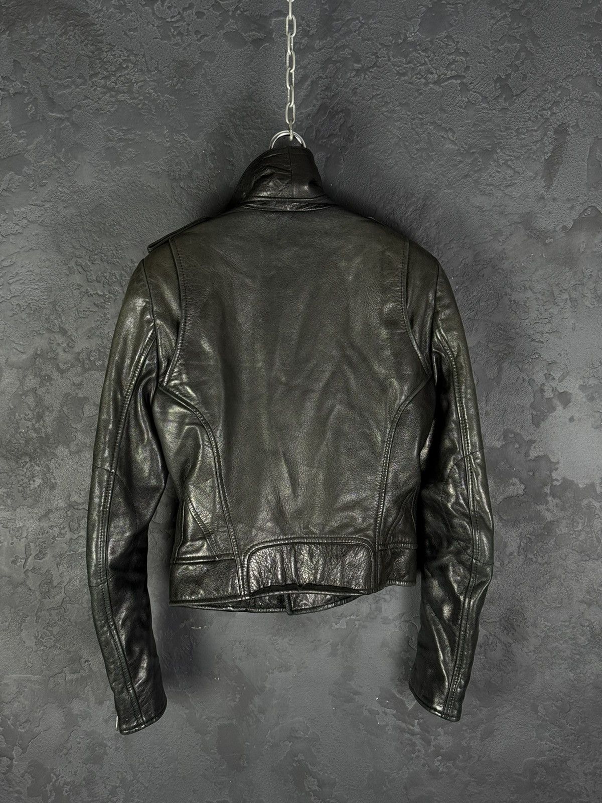 Balenciaga Balenciaga Vintage Women’s Biker Leather Jacket Size S / US 4 / IT 40 - 11 Thumbnail