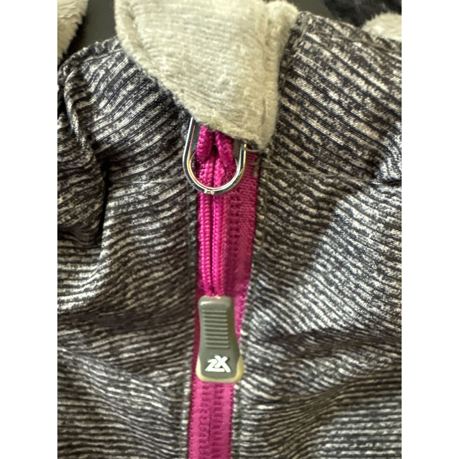 Other ZeroXposur Large Heather Gray Fleece Lined Jacket Hooded Size L / US 10 / IT 46 - 3 Thumbnail