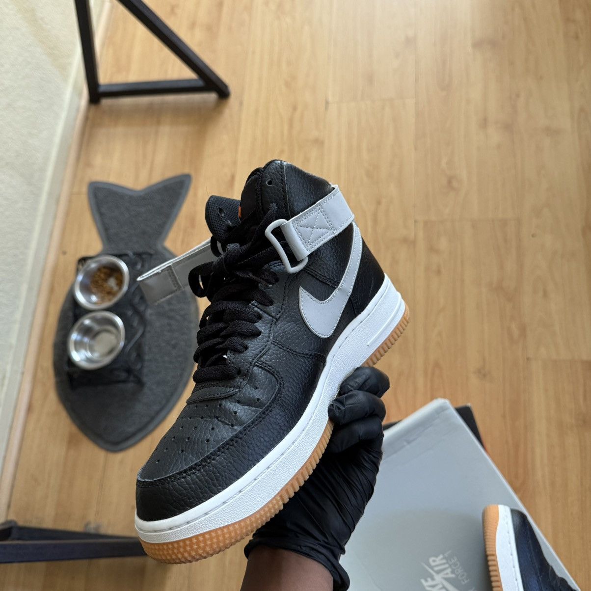 Nike 2019 Air Force 1 High '07 'Black Wolf Grey' Size US 7.5 / EU 40-41 - 13 Thumbnail