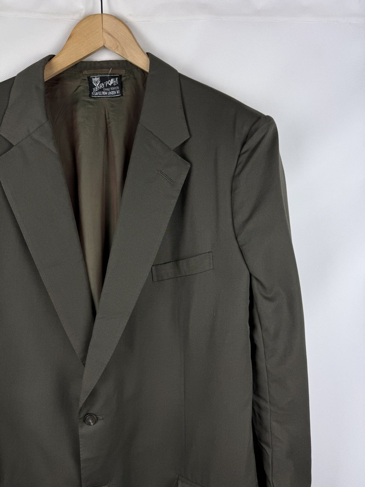 Henry Poole Henry Poole Savile Row Designer Blazer Jacket Sportcoat Size 44R - 3 Thumbnail