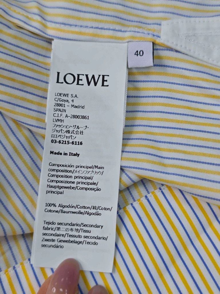 Loewe LOEWE Yellow and blue vertical embroidery logo short sleev Size M / US 6-8 / IT 42-44 - 7 Thumbnail