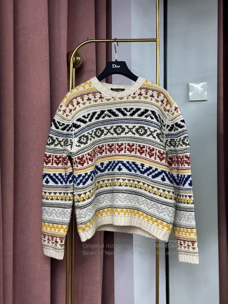 Loro Piana Loro Piana Holiday Series Colorful Printed Cashmere Sweate Size S / US 4 / IT 40 - 1 Thumbnail