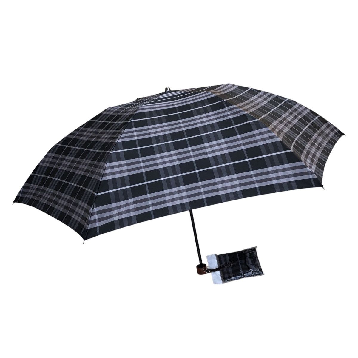 Burberry Burberry Checked Novacheck Waterproof Folding Umbrella Size ONE SIZE - 6 Thumbnail