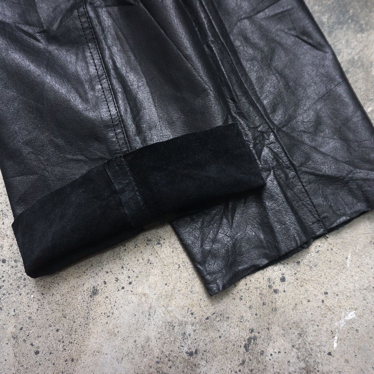 Genuine Leather × Japanese Brand × Leather Horn work Genuine Leather Pant Size US 30 / EU 46 - 9 Thumbnail